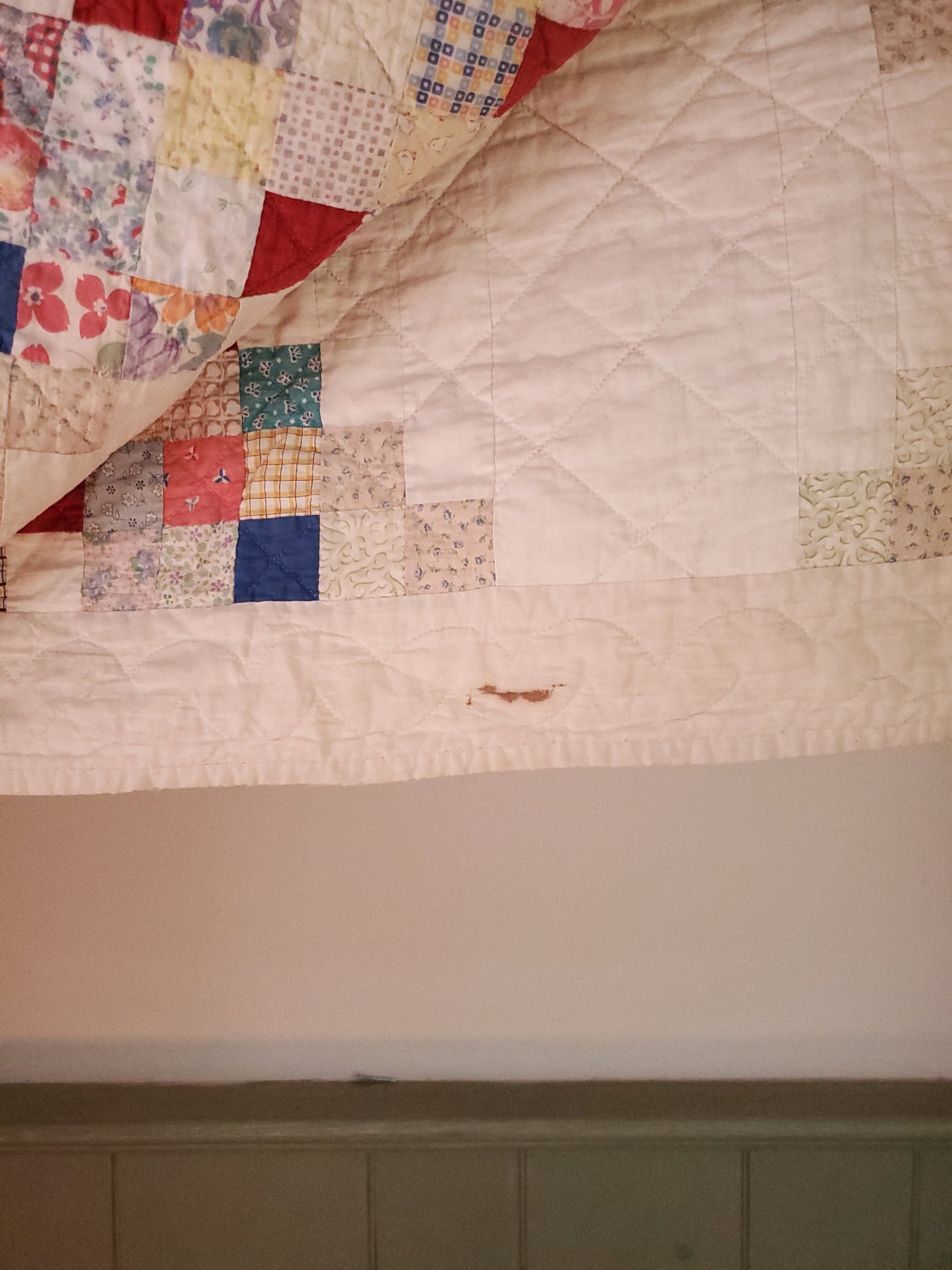 Vintage Double Irish Chain Quilt