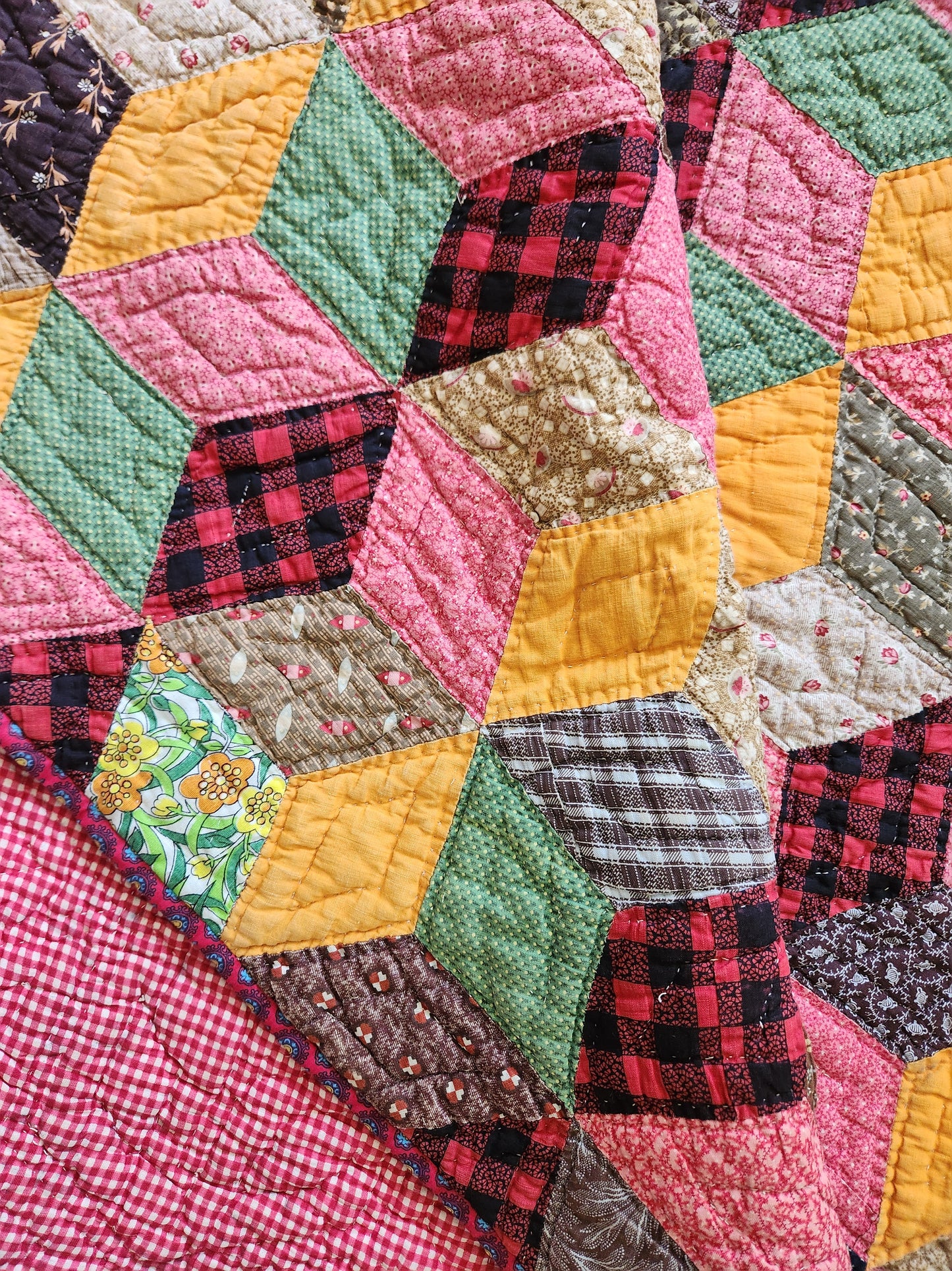 Tumbling Block Quilt