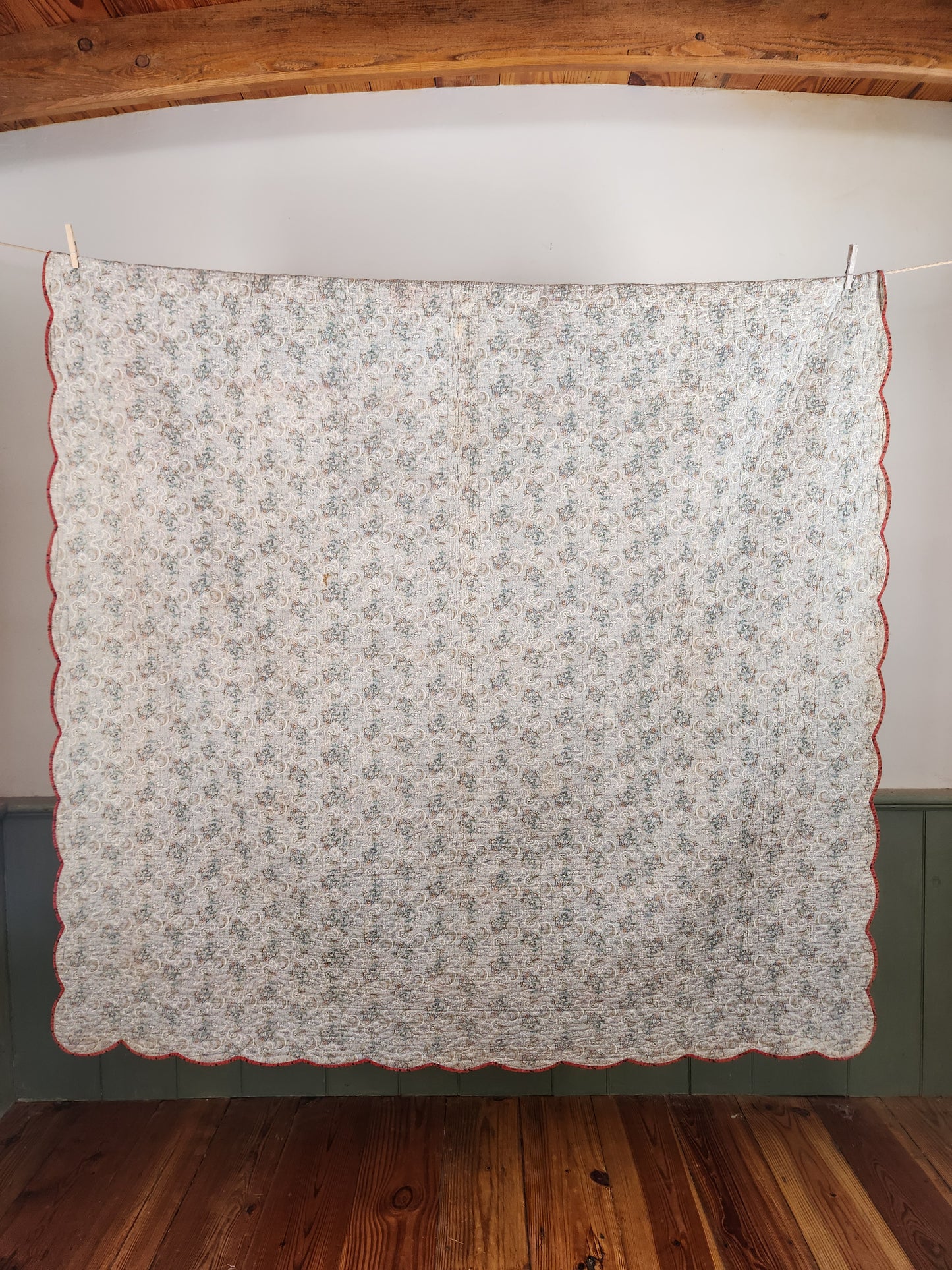 Antique Trip Around The World Quilt c1890