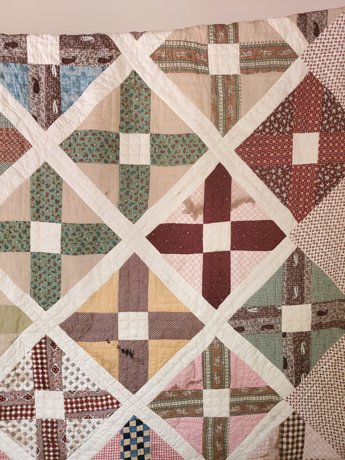 Antique Cross Quilt, ca 1880