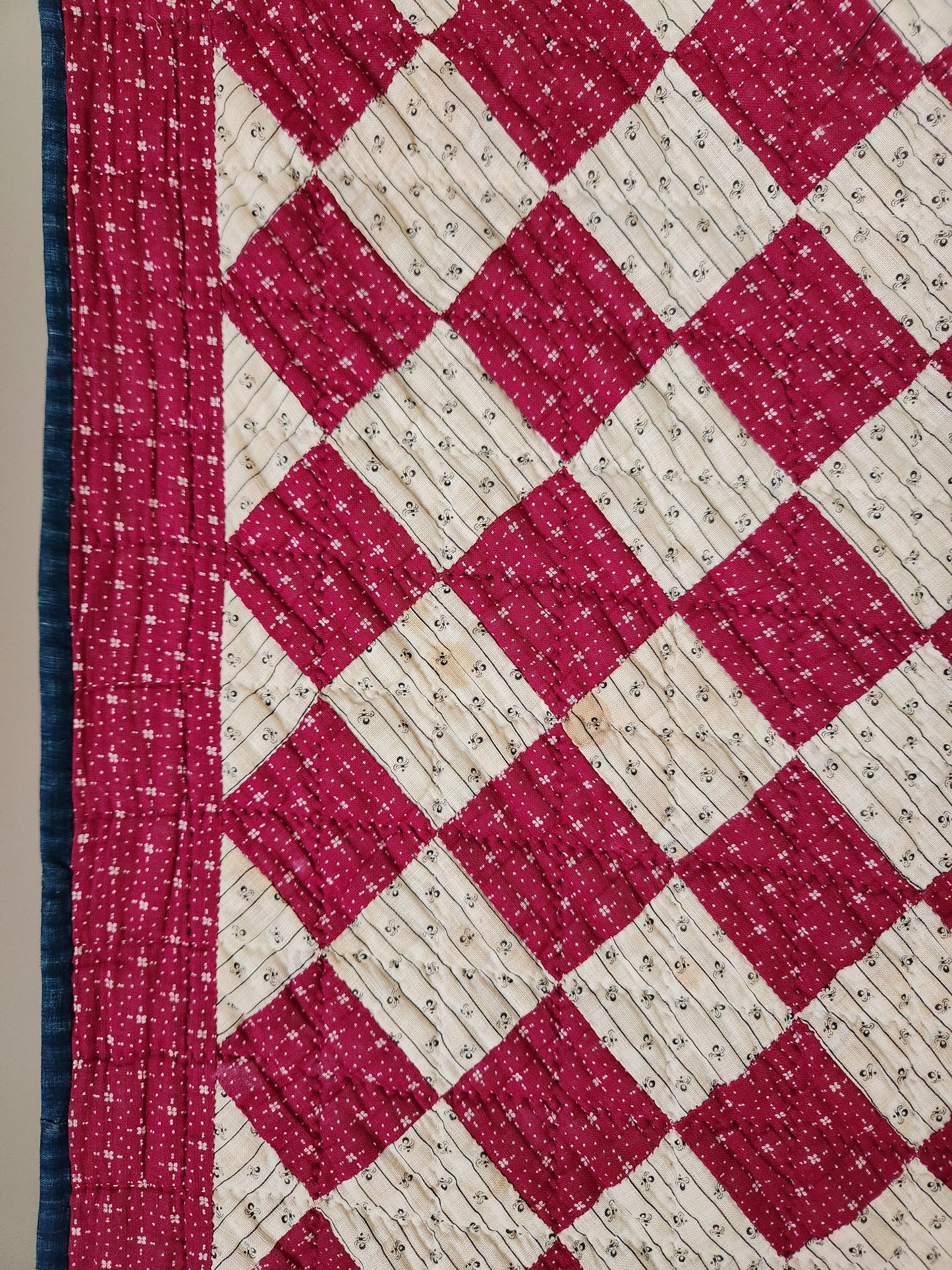 Antique Trip Around the World Quilt c1890