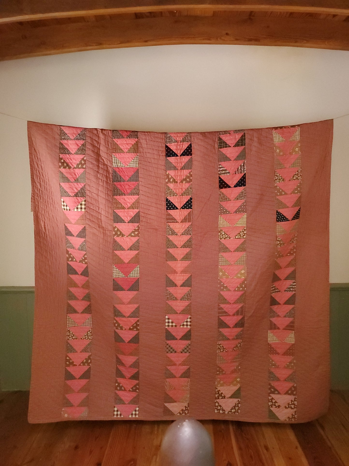 Antique Flying Geese Quilt, ca 1890