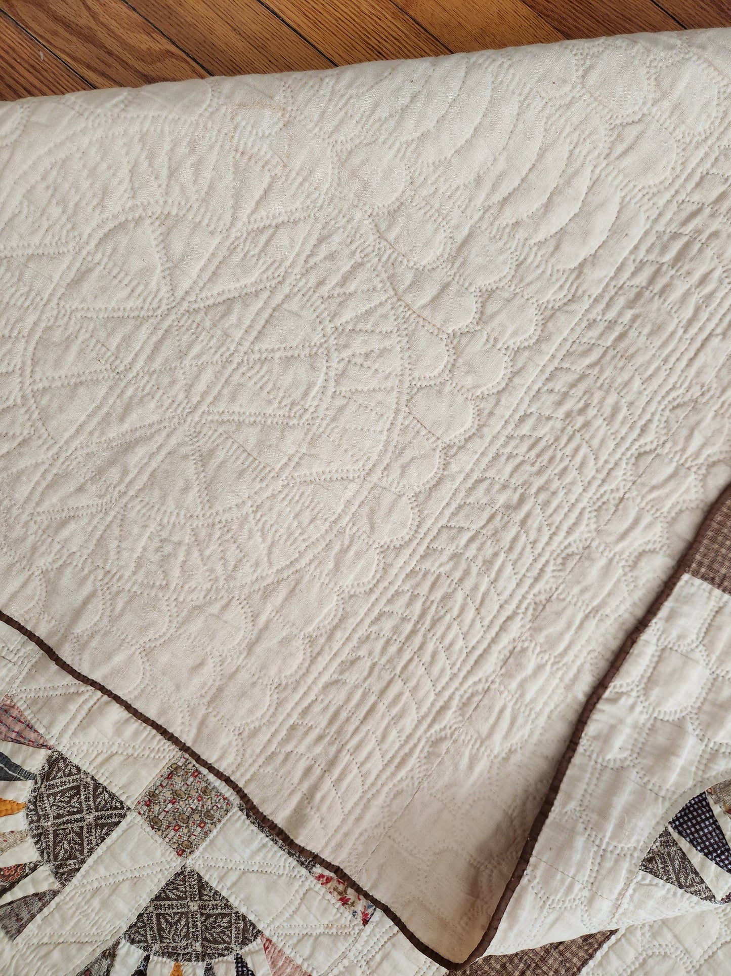 Stunning Antique New York Beauty Quilt c1860