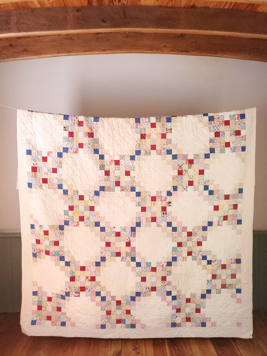 Vintage Double Irish Chain Quilt