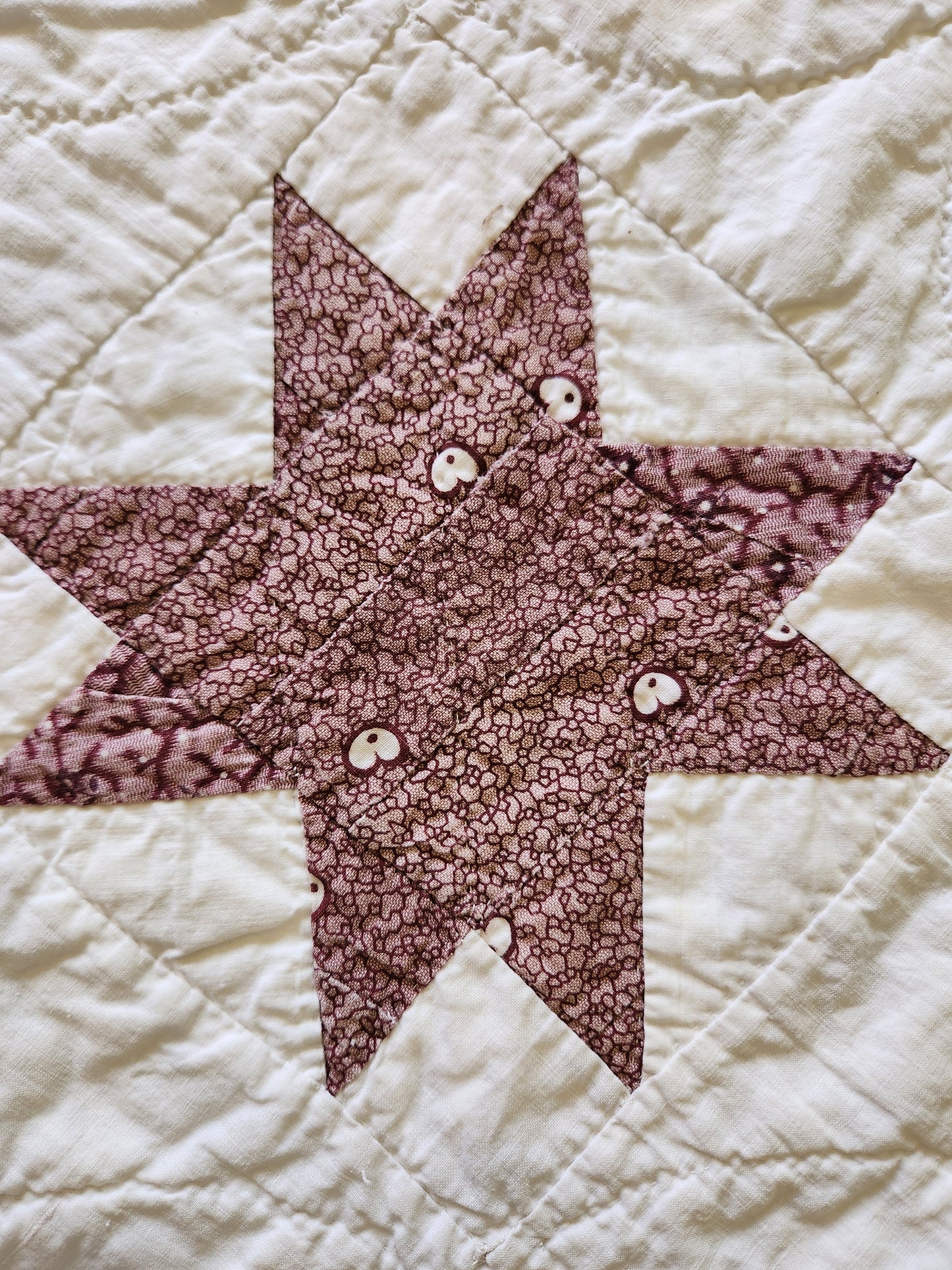 Antique 19th Century Evening Star Quilt