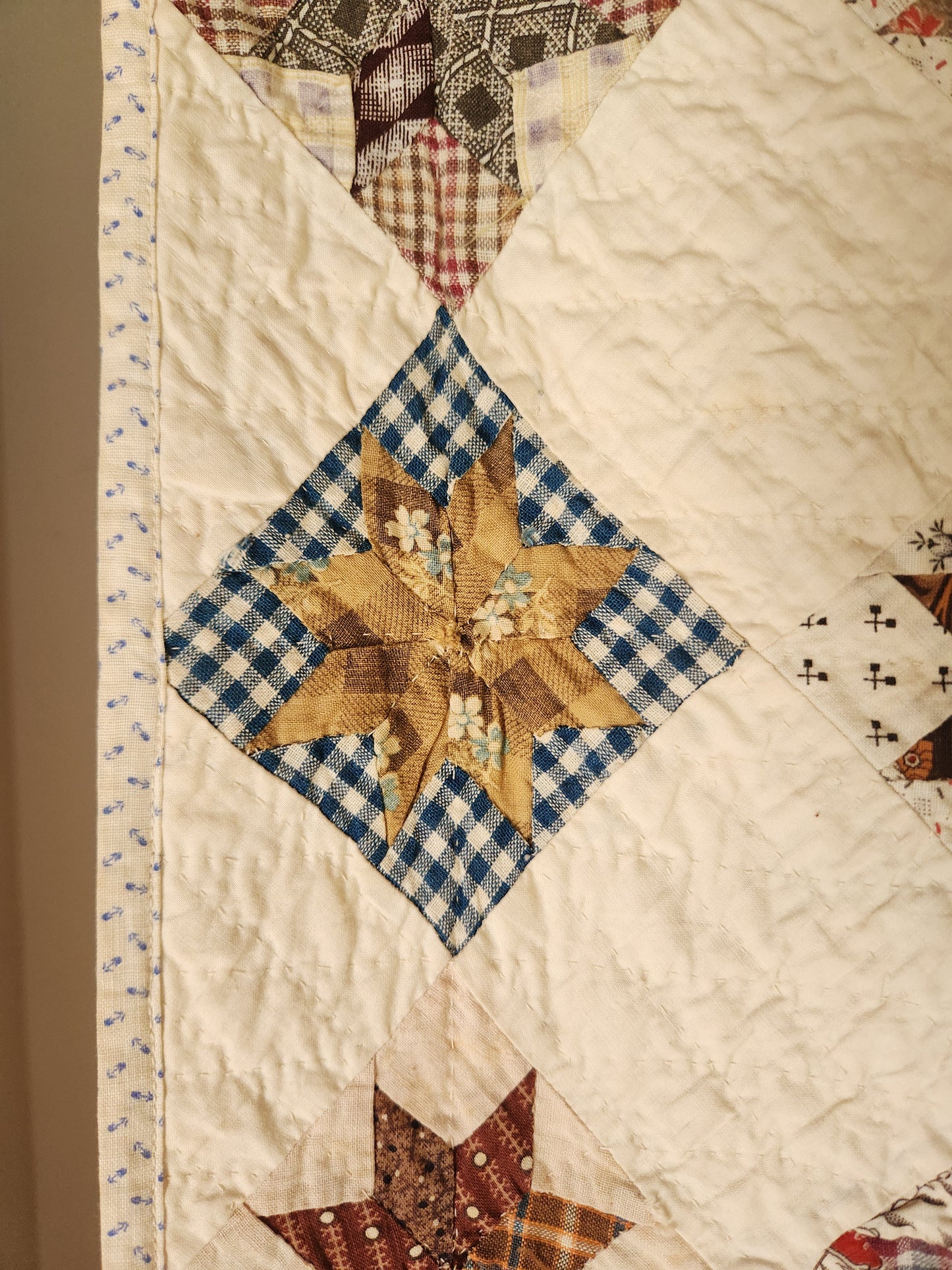 Antique LeMoyne Star Quilt ca 1880