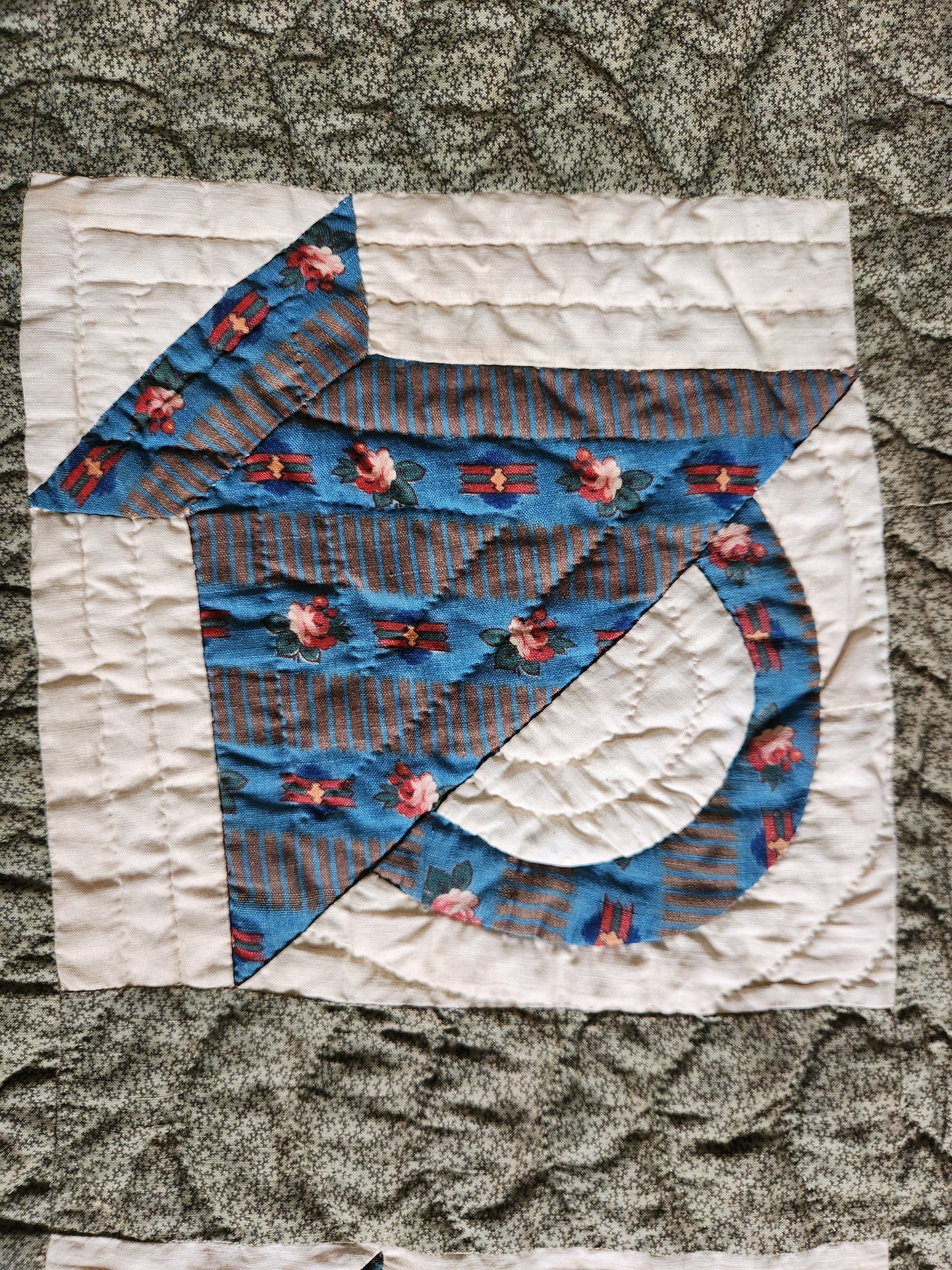 Antique 19th Century Baskets Quilt