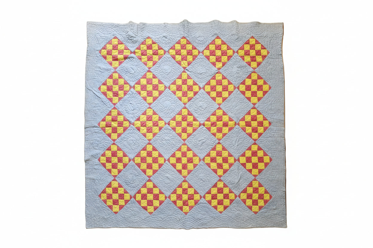 Antique Pennsylvania Nine Patch Quilt