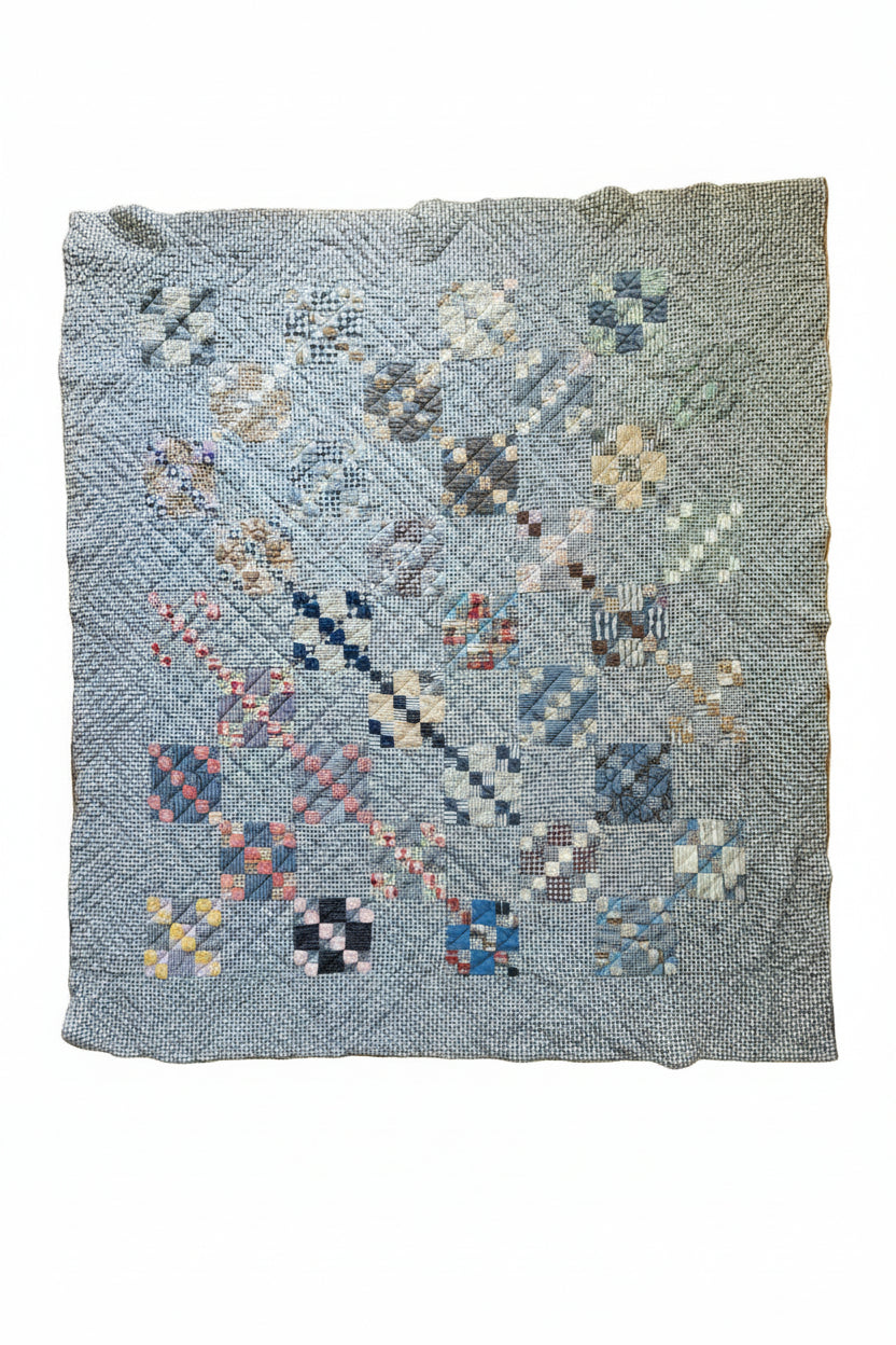 Vintage Plaid Patchwork Quilt