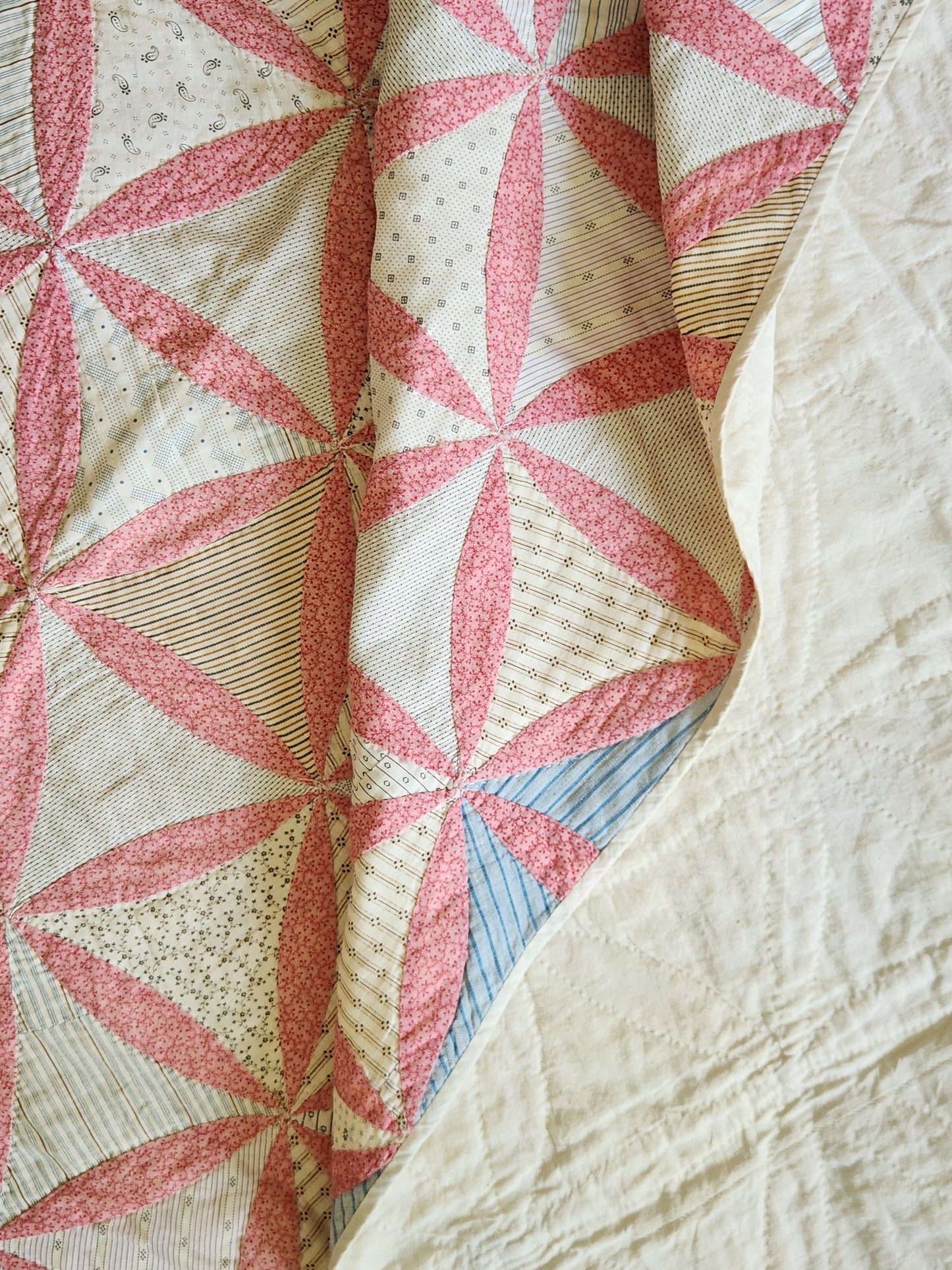 Hand Pieced Antique Quilt c1890
