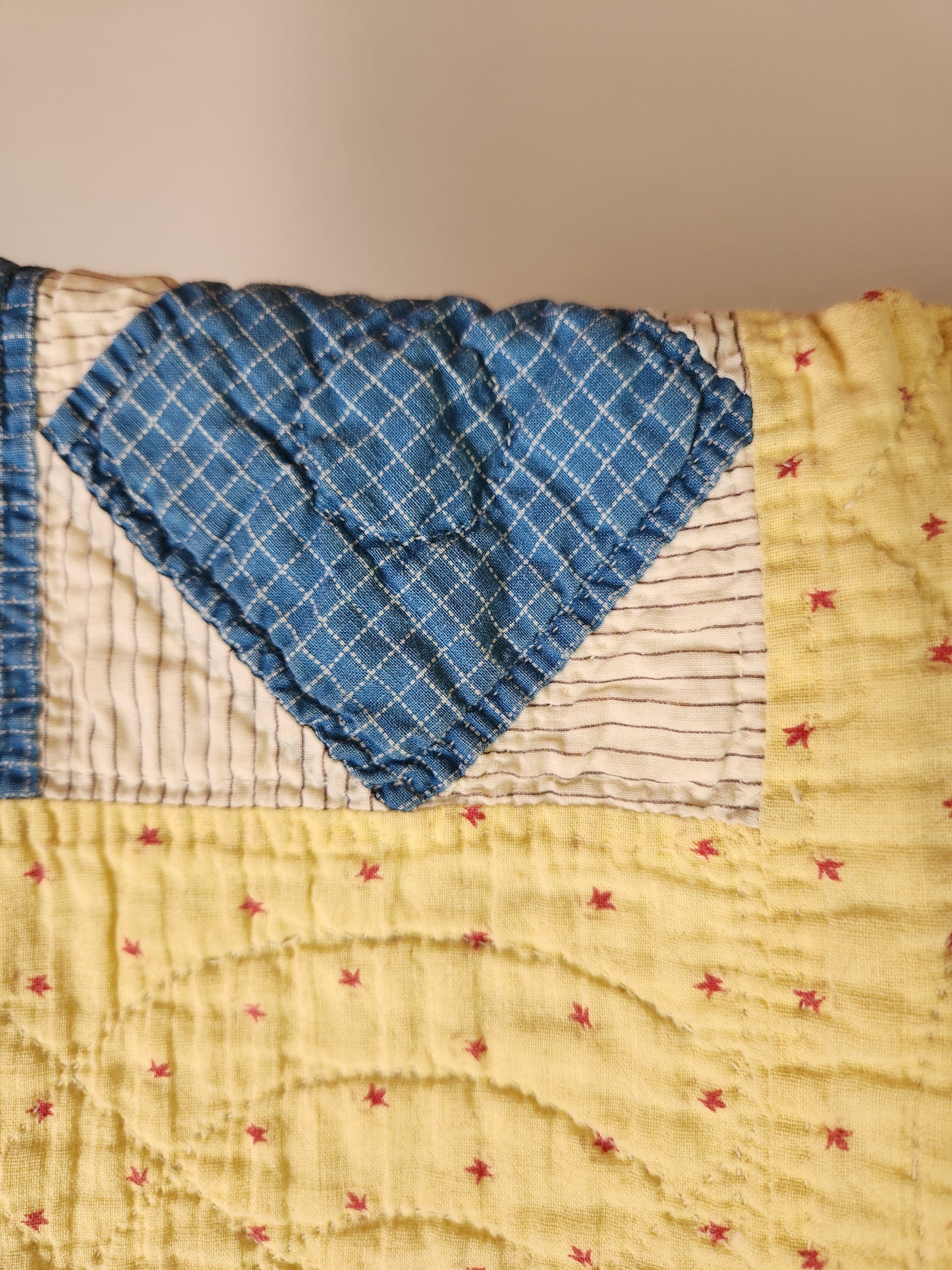 Antique Garden of Eden Patchwork Quilt c1900