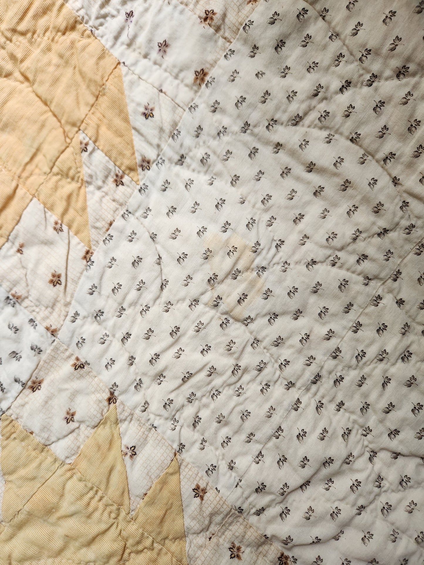 Antique Bear Paw Patchwork Quilt c1890