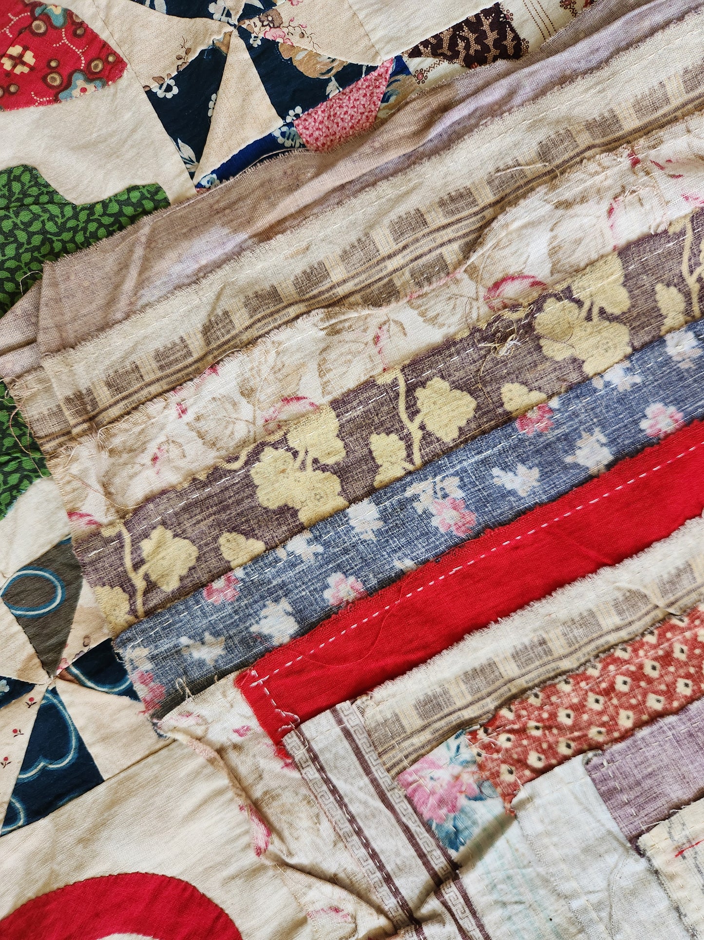 Antique Improvisational Quilt Top