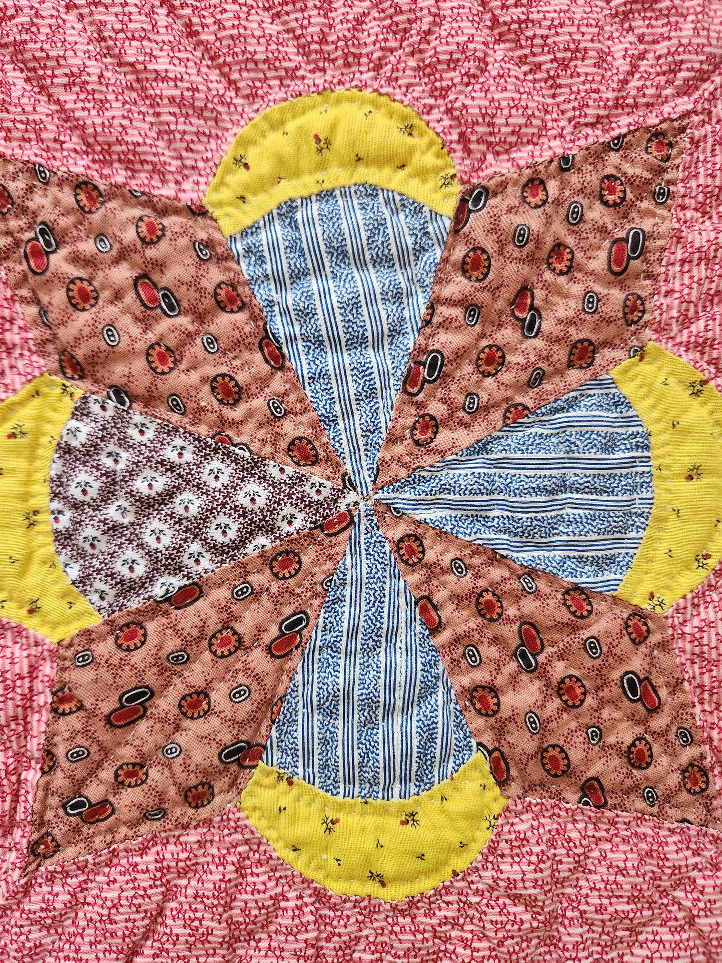 Antique Lucky Star Quilt c1880