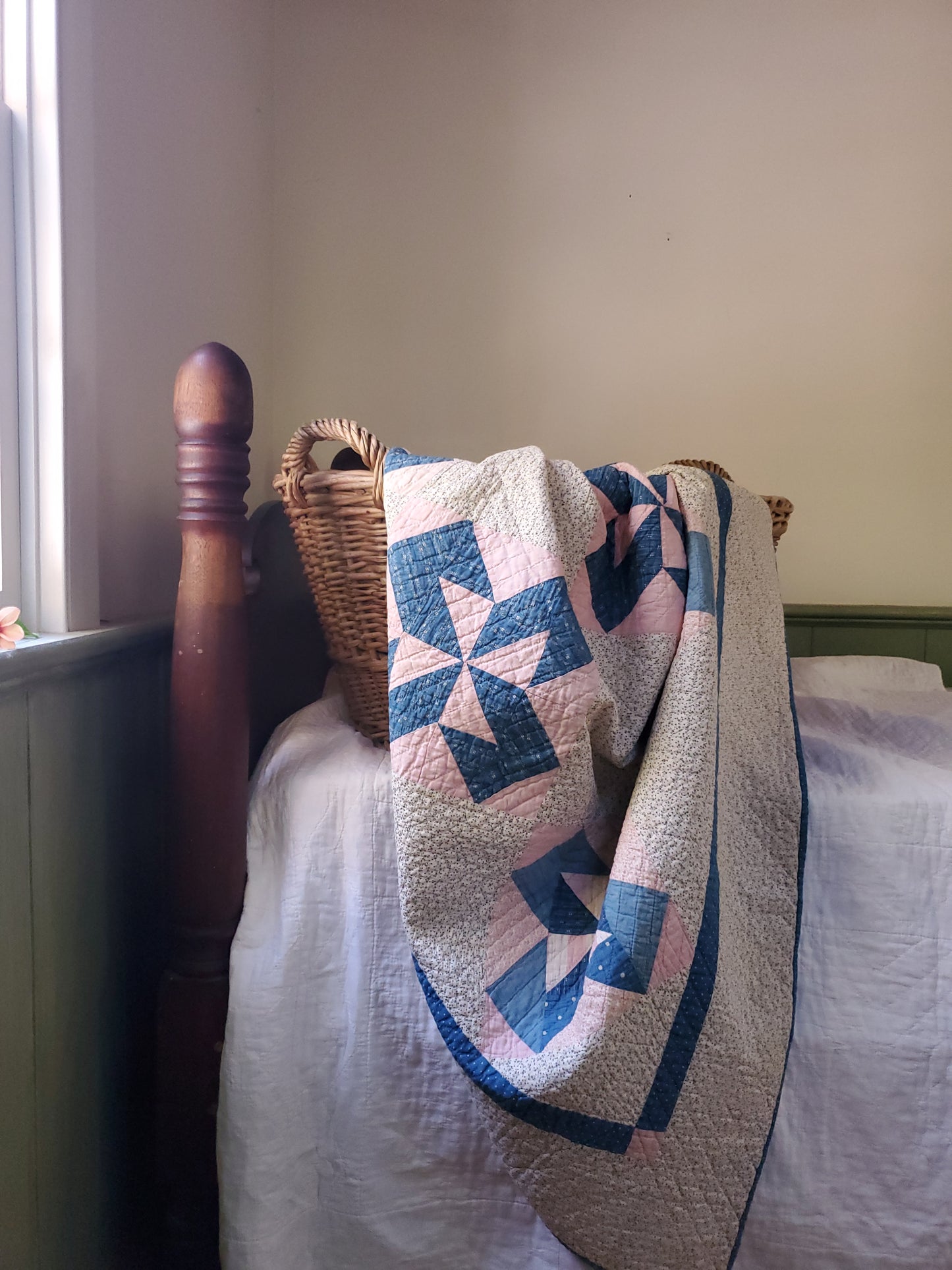 Antique Pinwheel Quilt, ca 1900