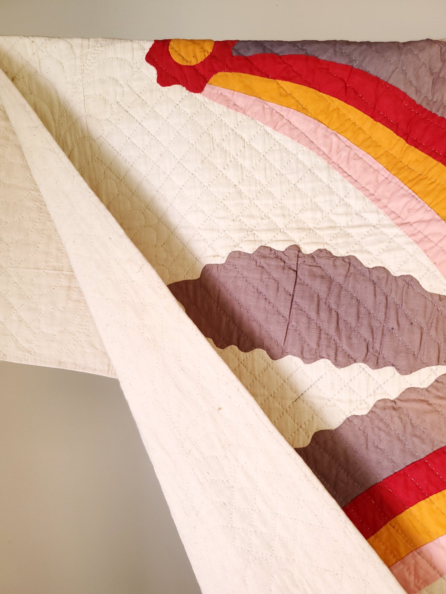 Antique Princess Feather Quilt ca 1890