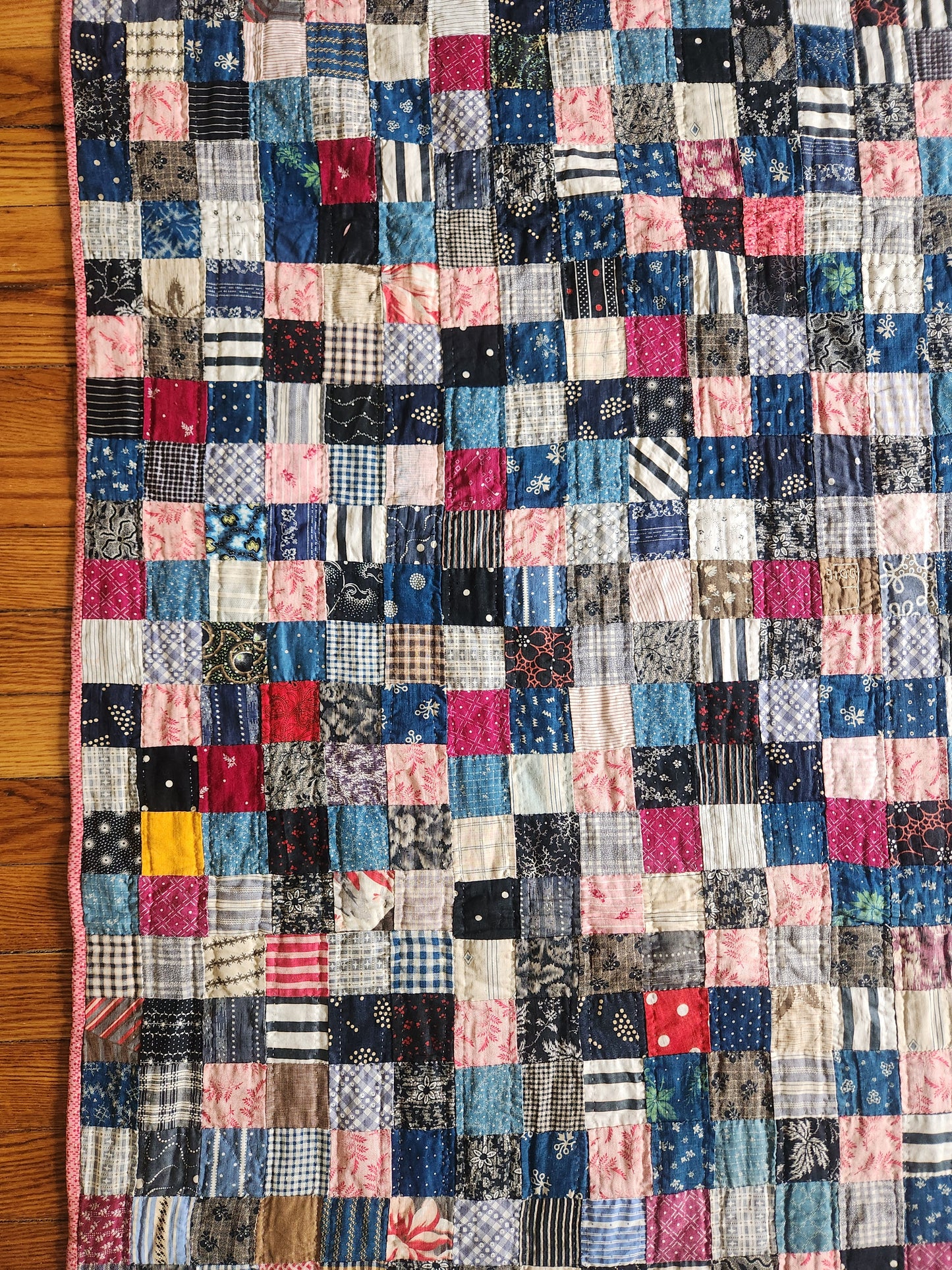 The Eddie Quilt - Antique Postage Stamp Quilt c1890