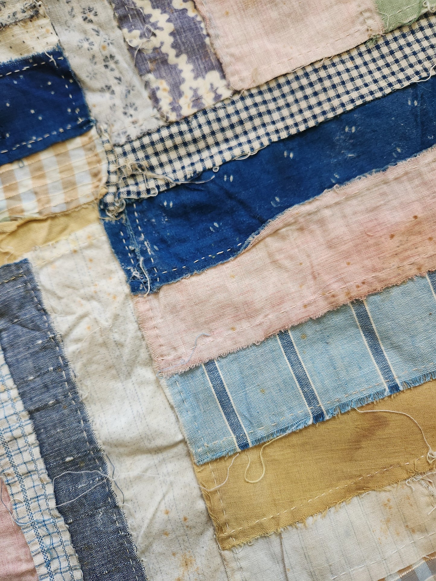 Strip Quilt Top c1920