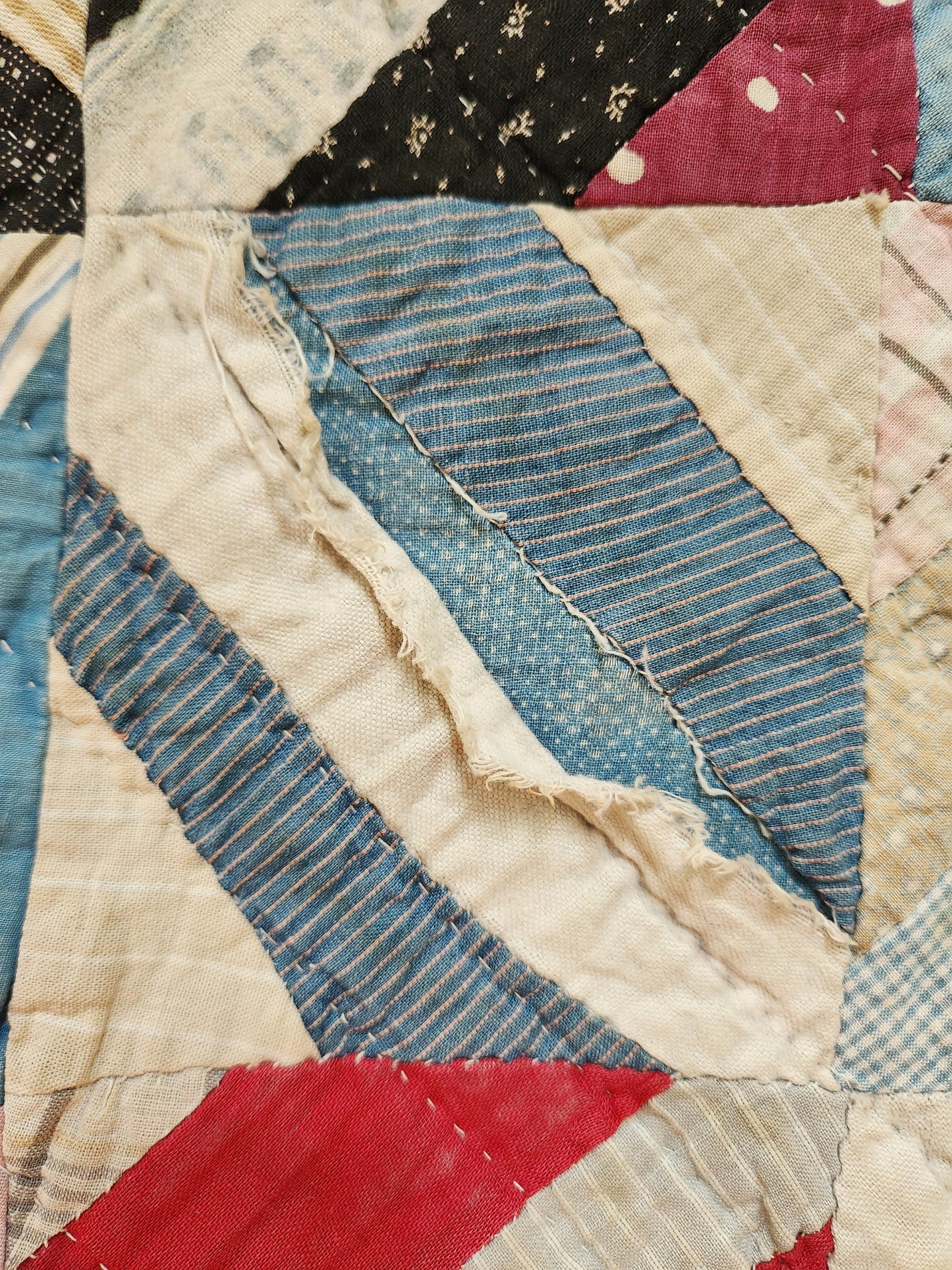 Antique String Quilt c1900