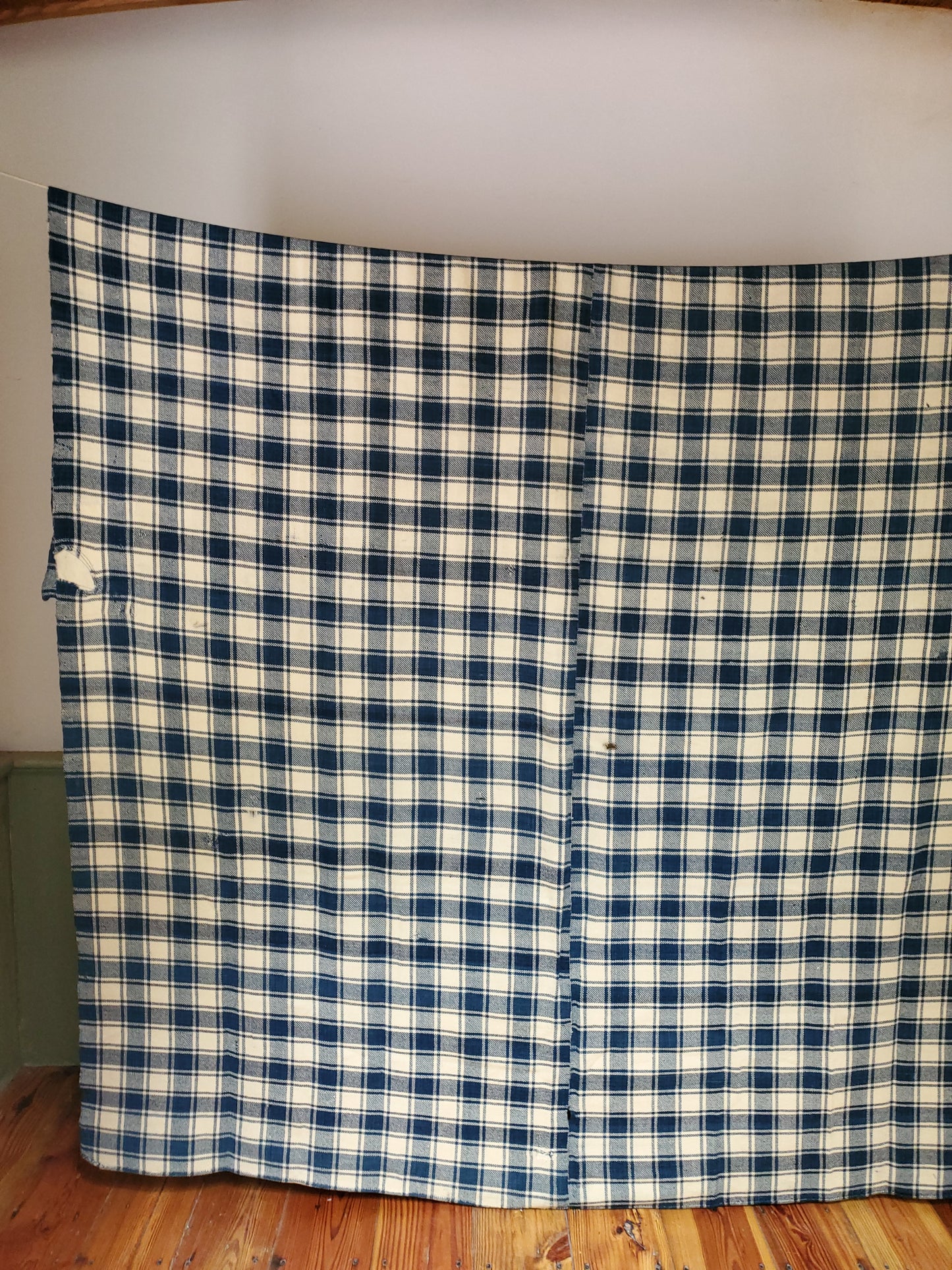 Antique Woven Woolsey Blanket