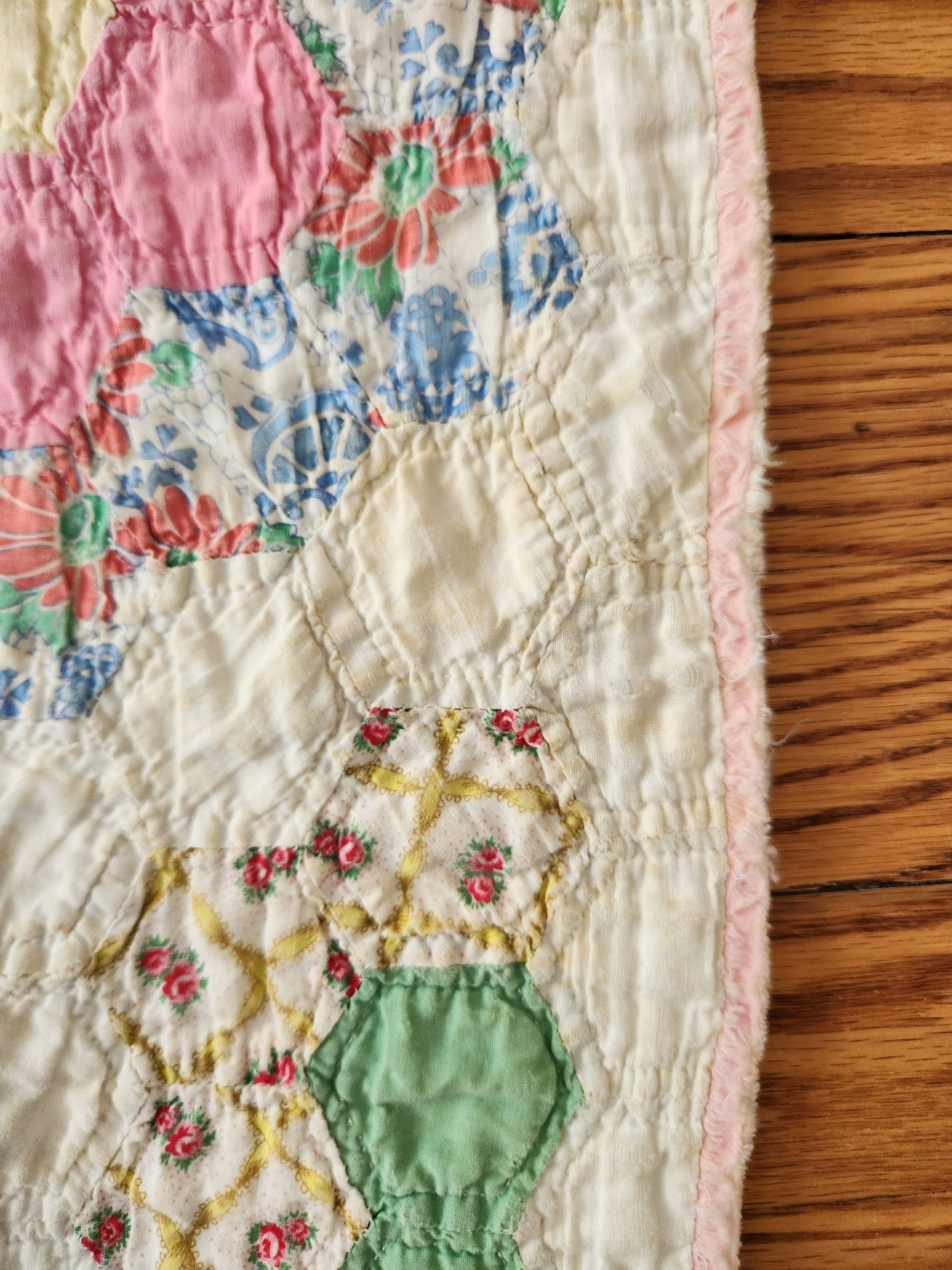 Vintage Grandmother's Garden Quilt