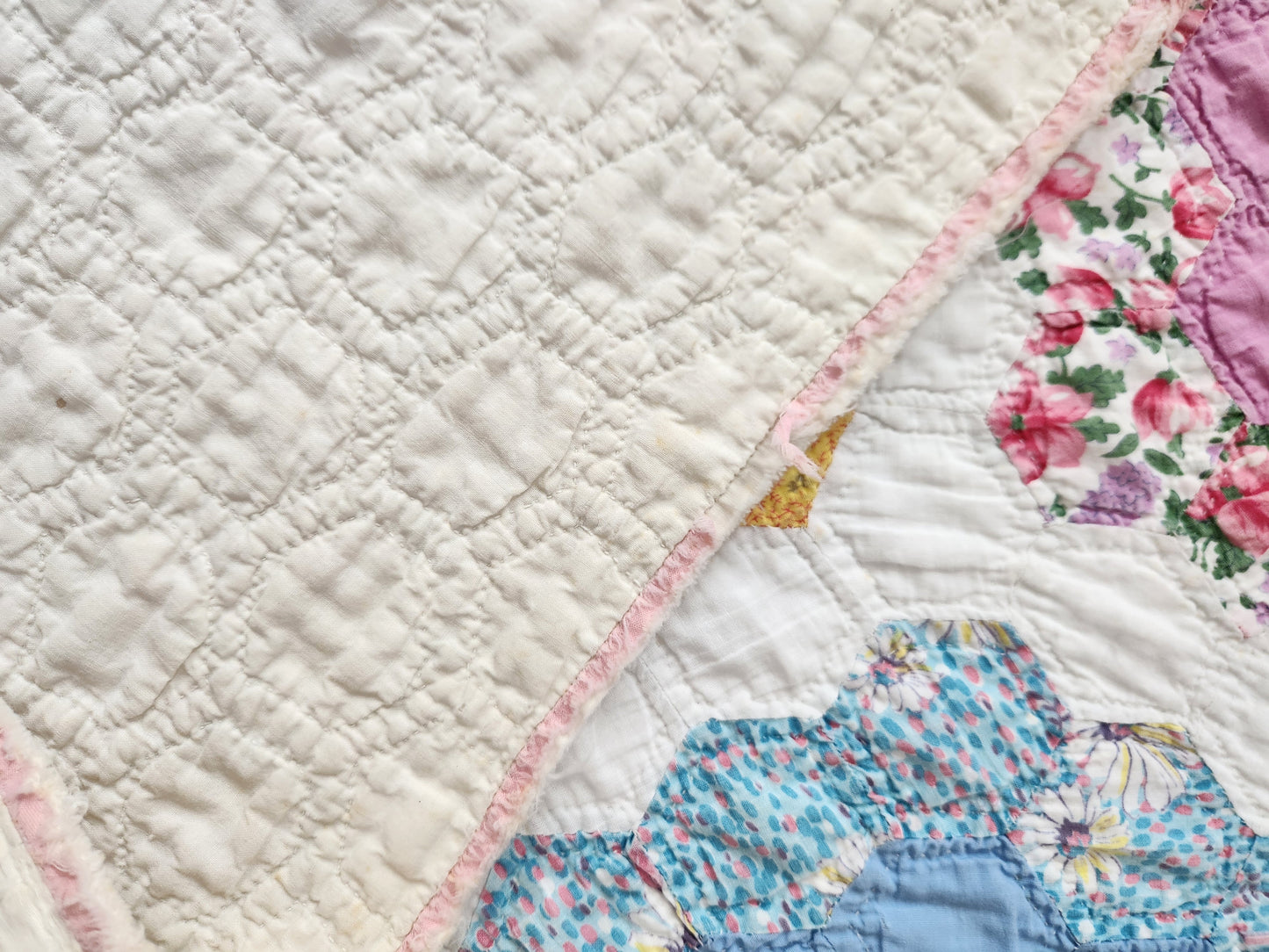 Vintage Grandmother's Garden Quilt