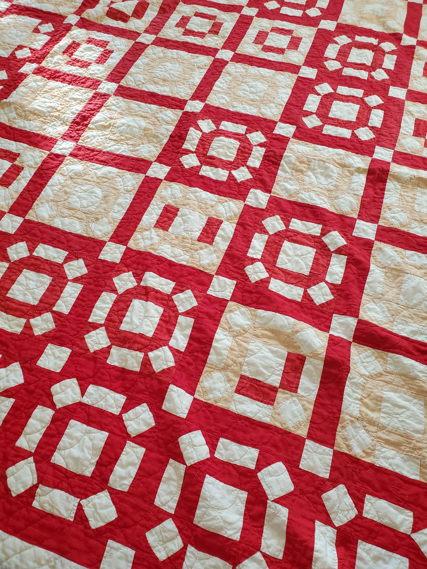 Fugitive Red Handmade Quilt