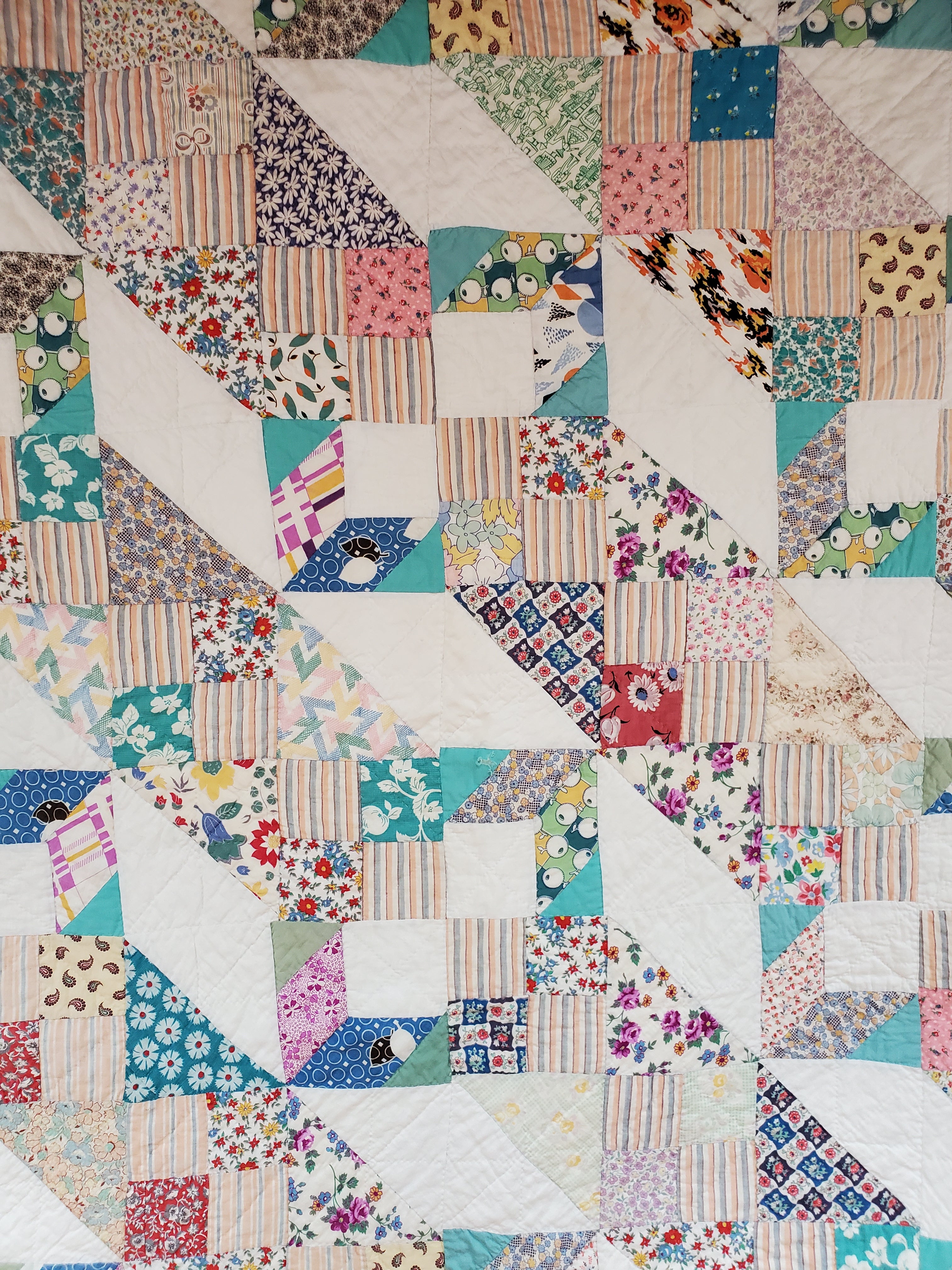 Vintage Feedsack outlet Quilt