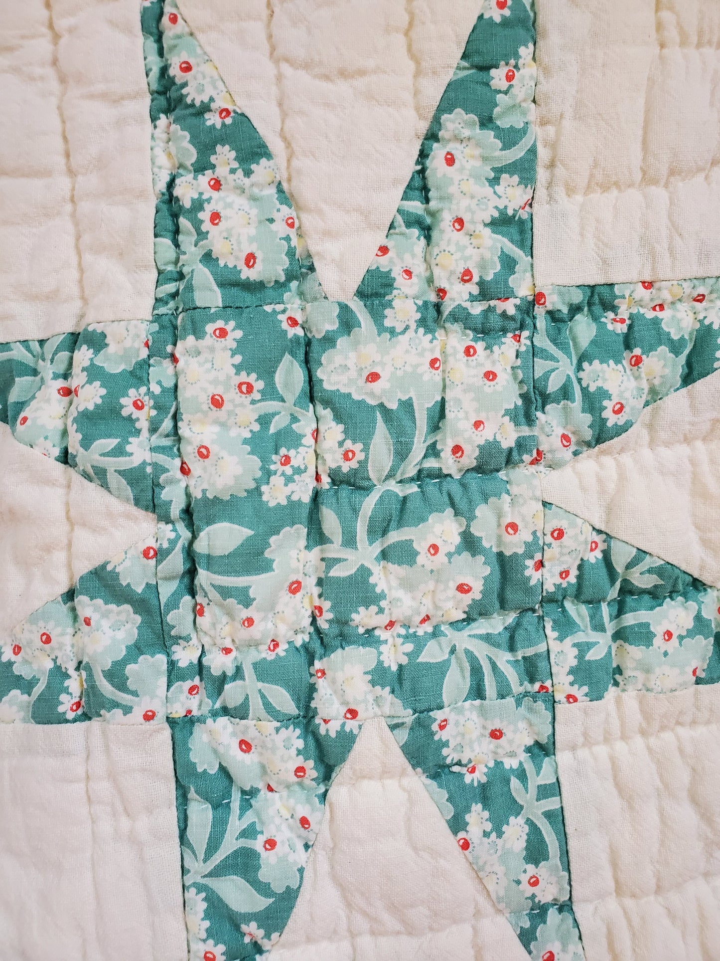 Vintage Sack Star Quilt, ca 1950