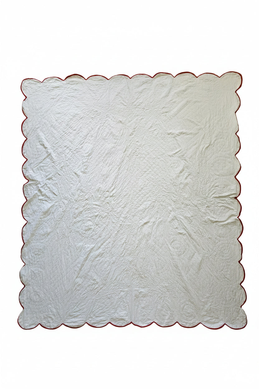 Vintage Poppy Applique Quilt