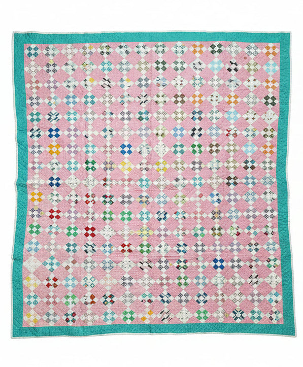 Vintage Nine Patch Quilt c1950