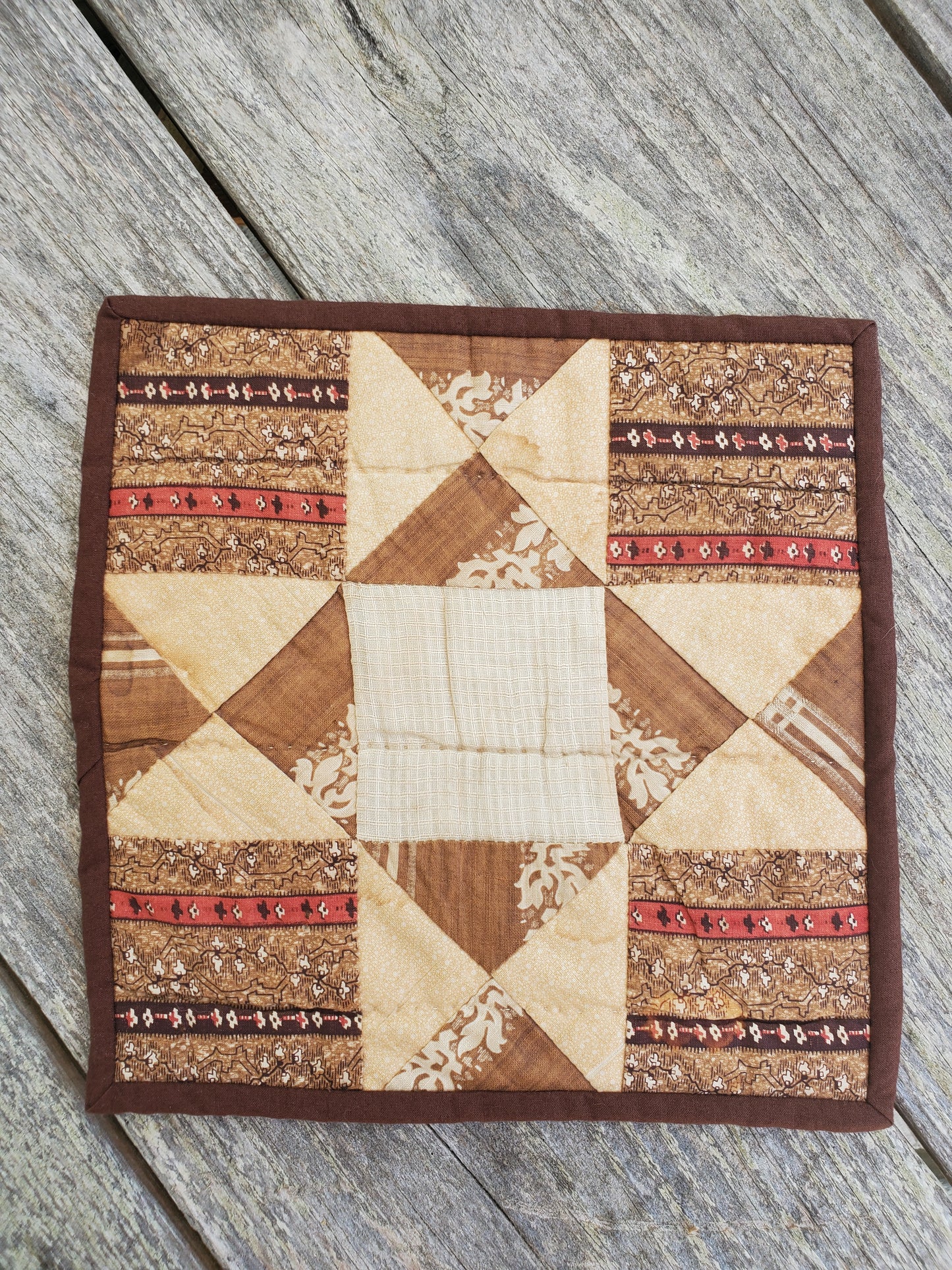 Hand Bound Antique Quilt Blocks, 19th Cent