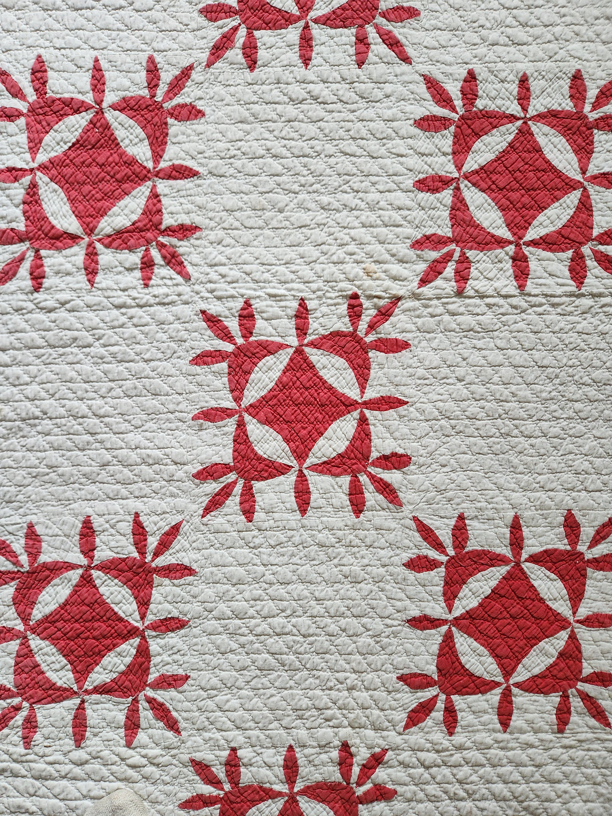 Red & White Patchwork Quilt