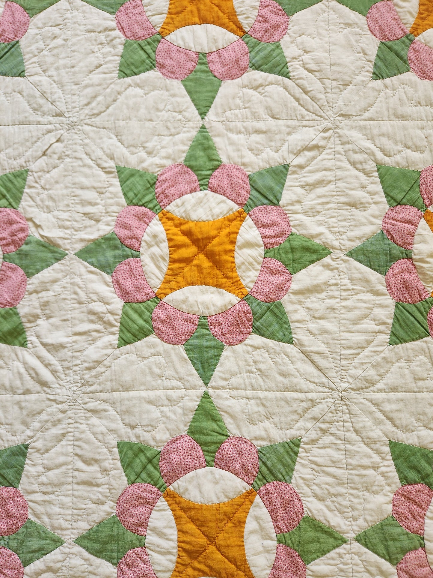 Antique 19th Century Crown Quilt