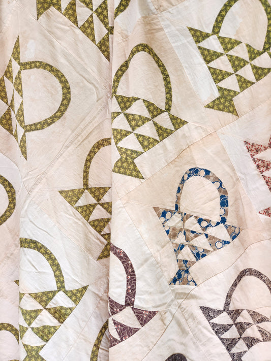 Antique Basket Quilt Top