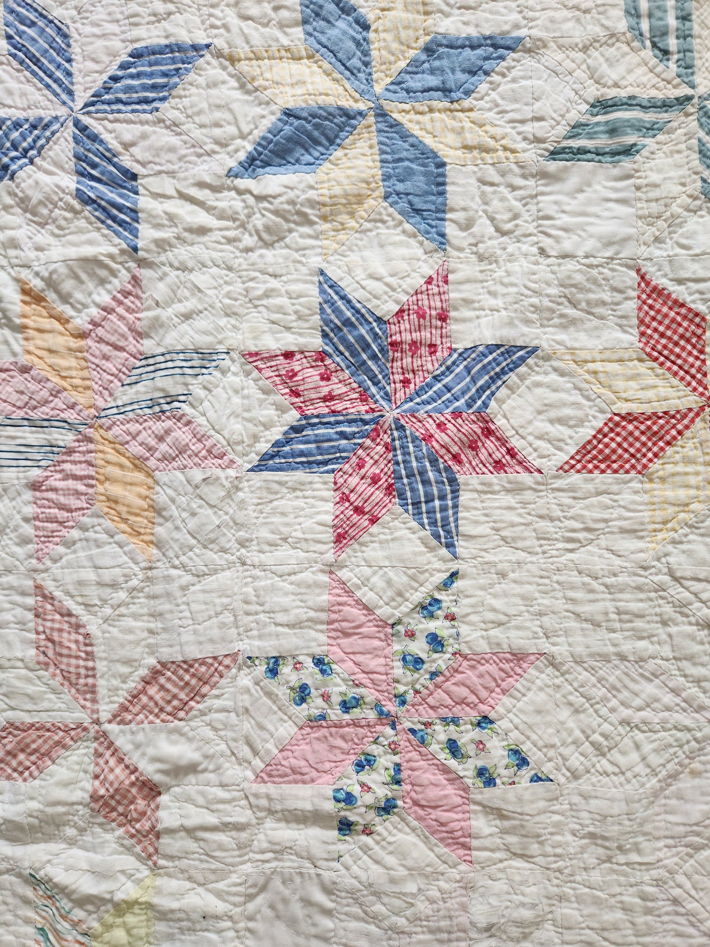 Vintage 8 Point Star Quilt c1940