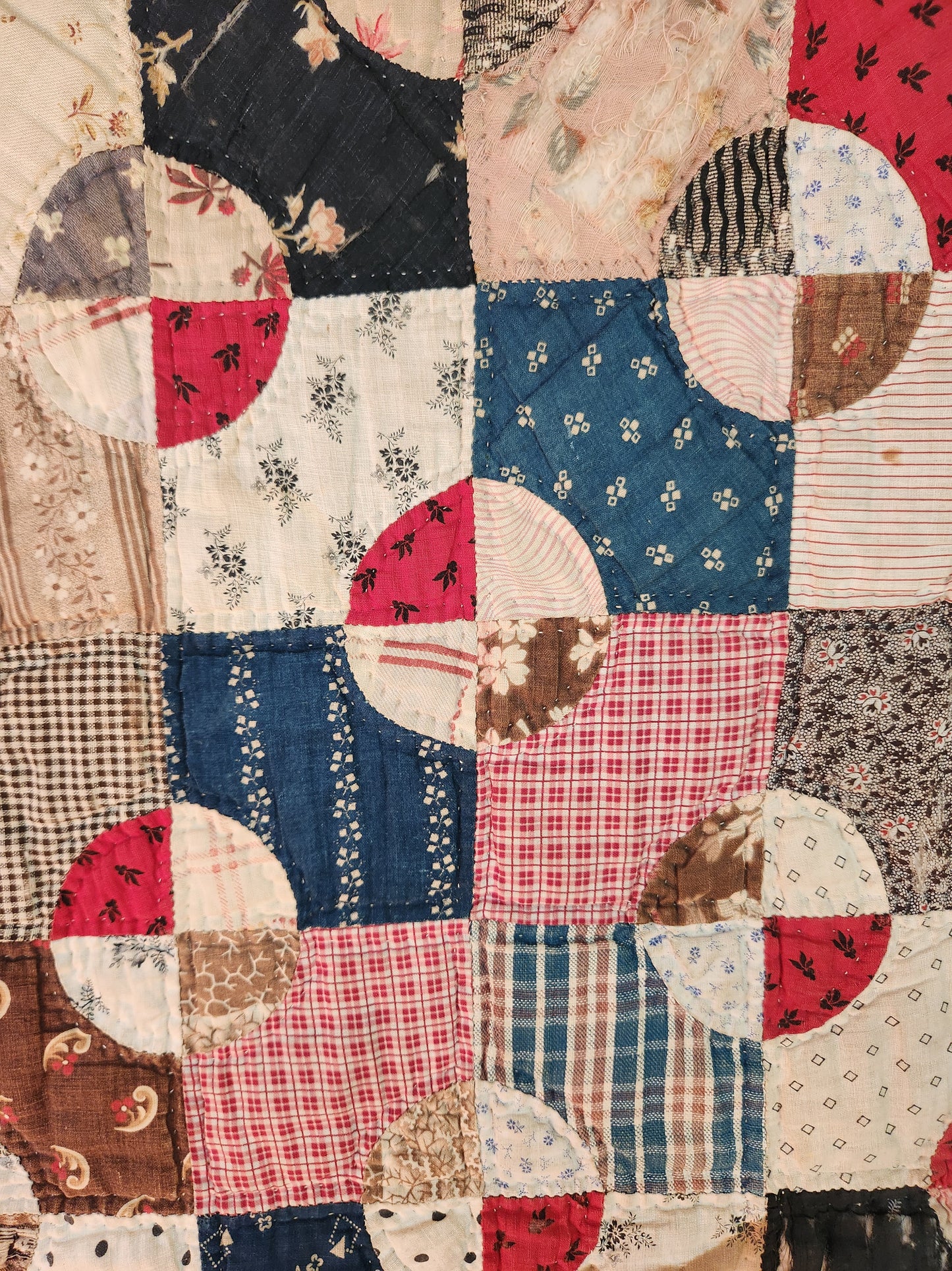 Antique Snowball Quilt c1890