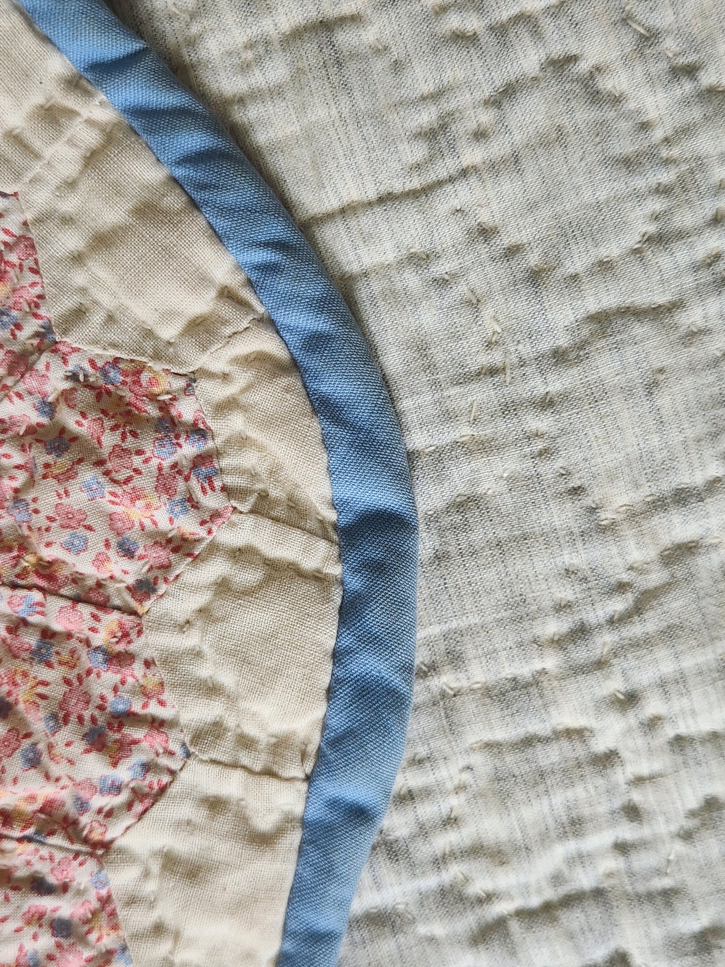 Grandmother's Flower Garden Quilt, dated 1937