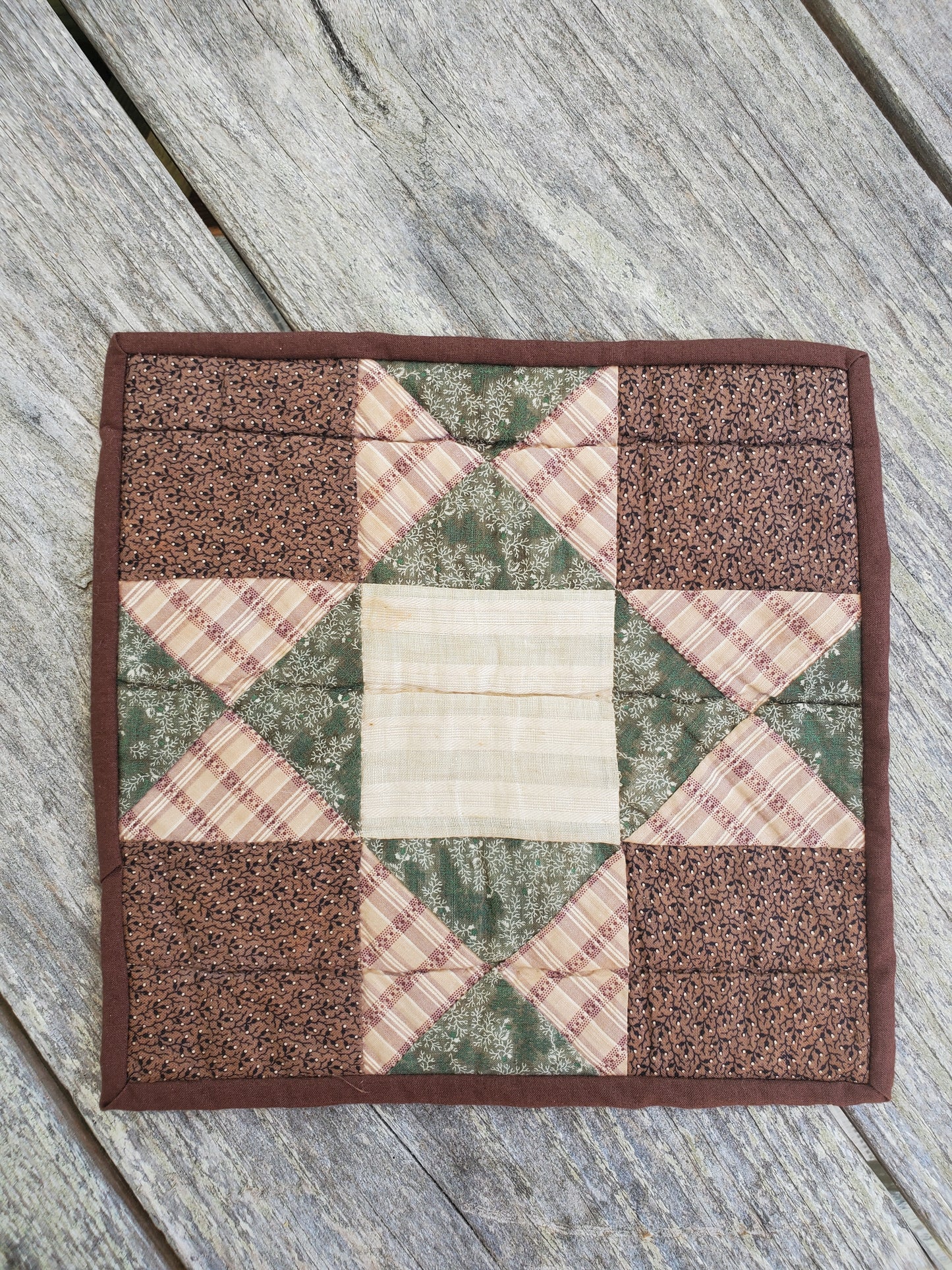 Hand Bound Antique Quilt Blocks, 19th Cent