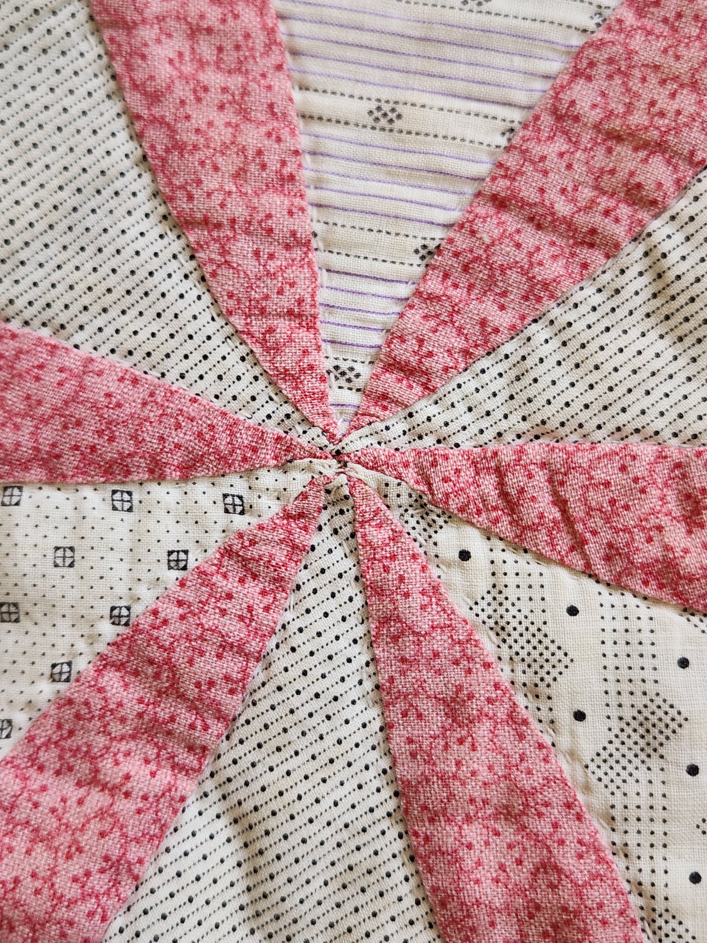 Hand Pieced Antique Quilt c1890