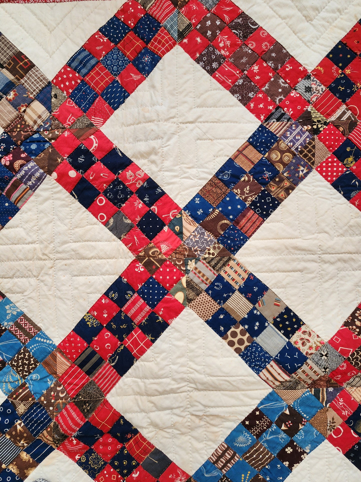 Contemporary Completion of Antique Quilt Top with Border Addition