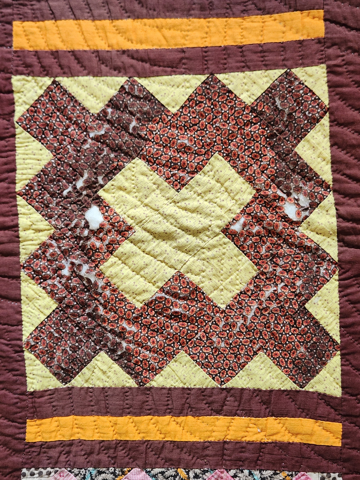 Antique Album Block Quilt c1870