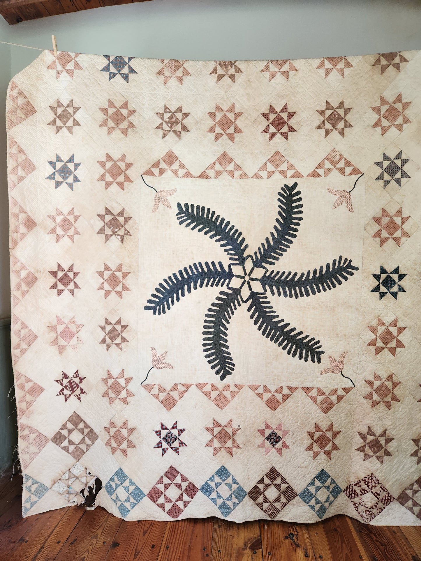 Princess Feather Quilt c1830