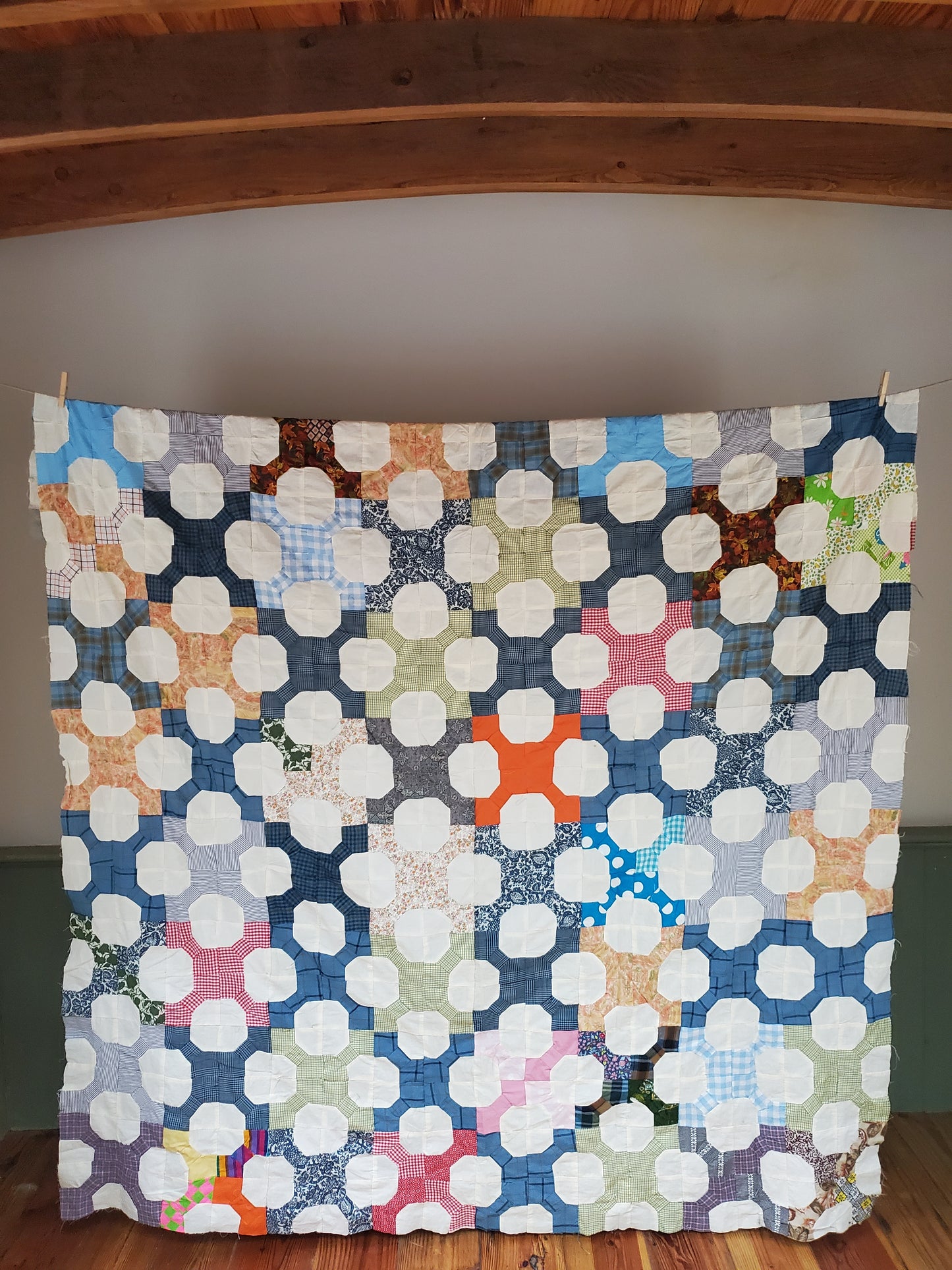 Vintage Snowball Quilt Top