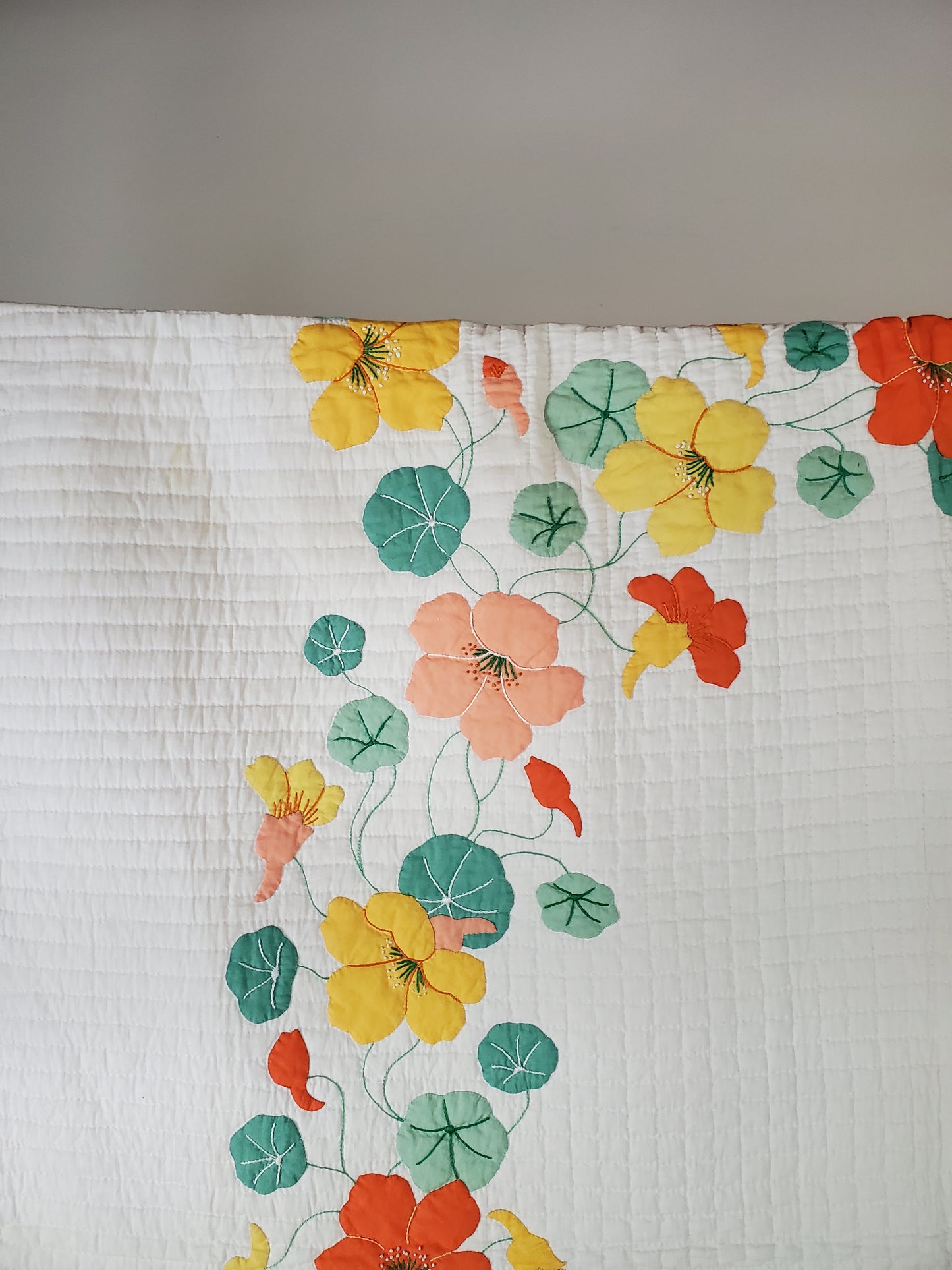 Vintage Nasturtium Quilt