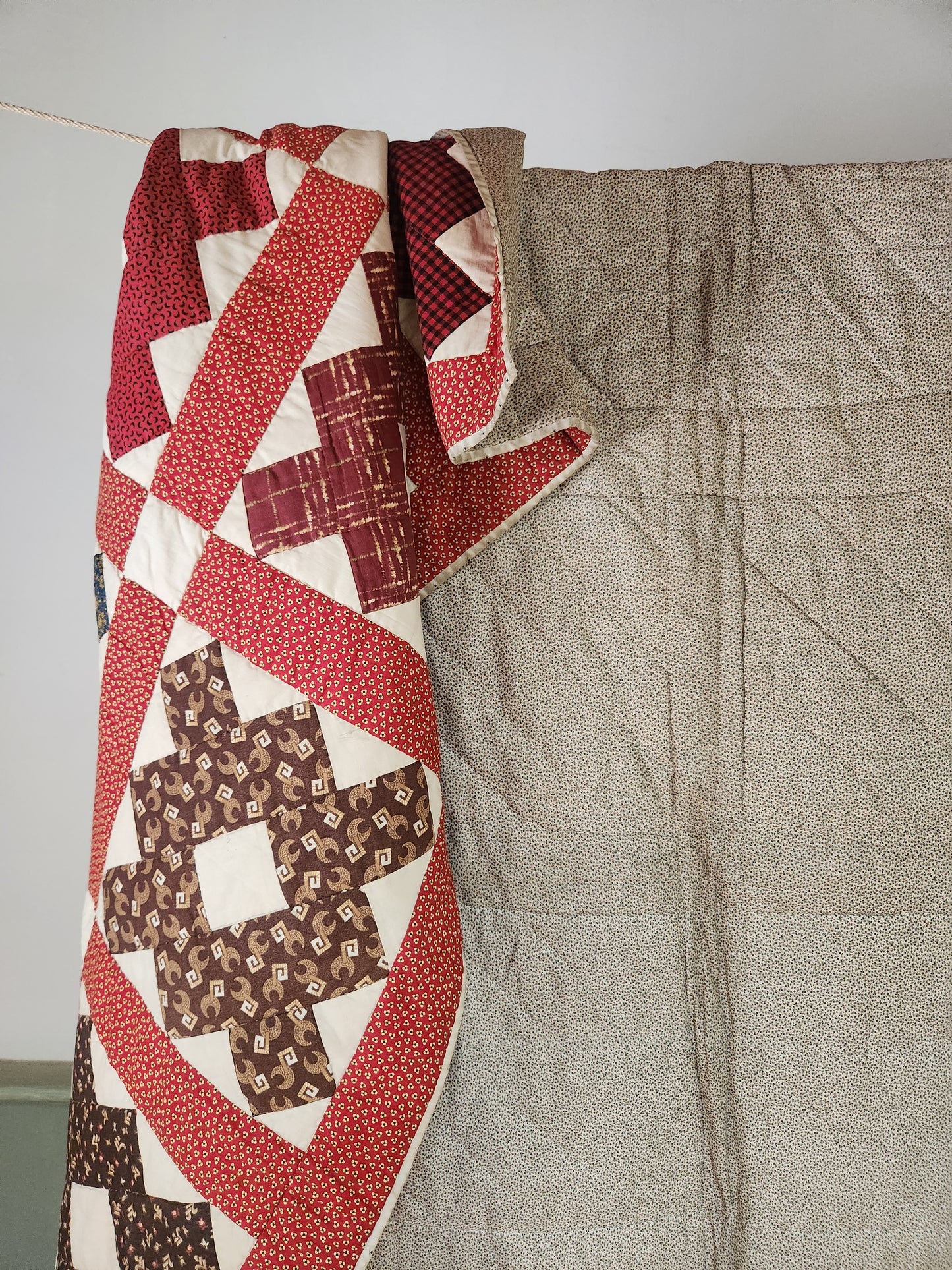 19th Century Antique Chimney Sweep Quilt