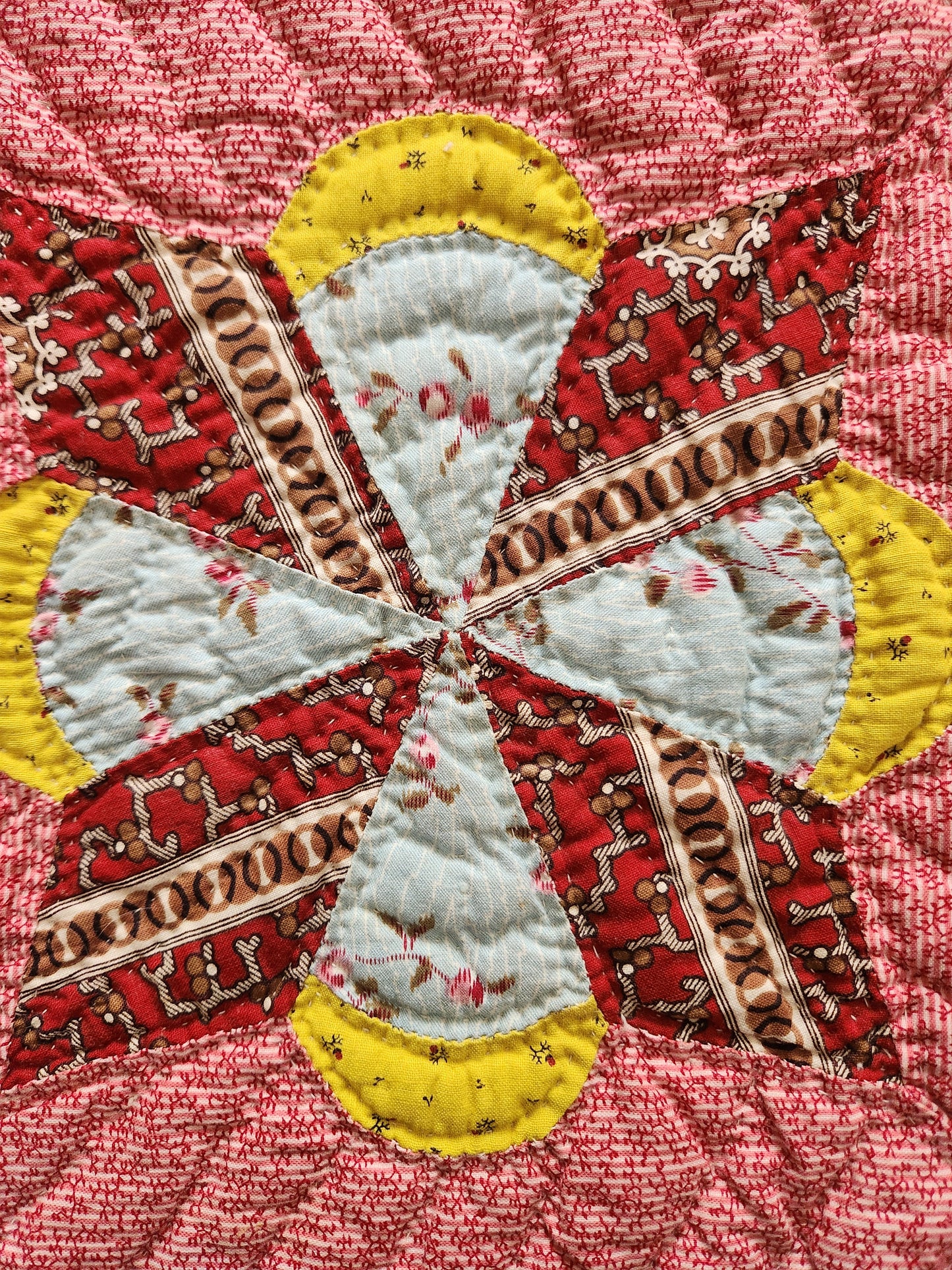 Antique Lucky Star Quilt c1880