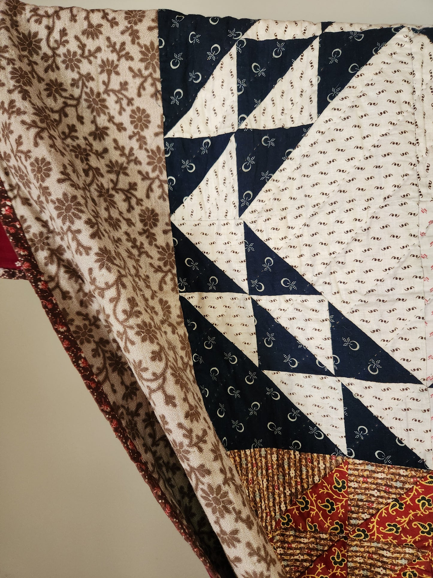 Mint Condition 19th Century Patchwork Quilt