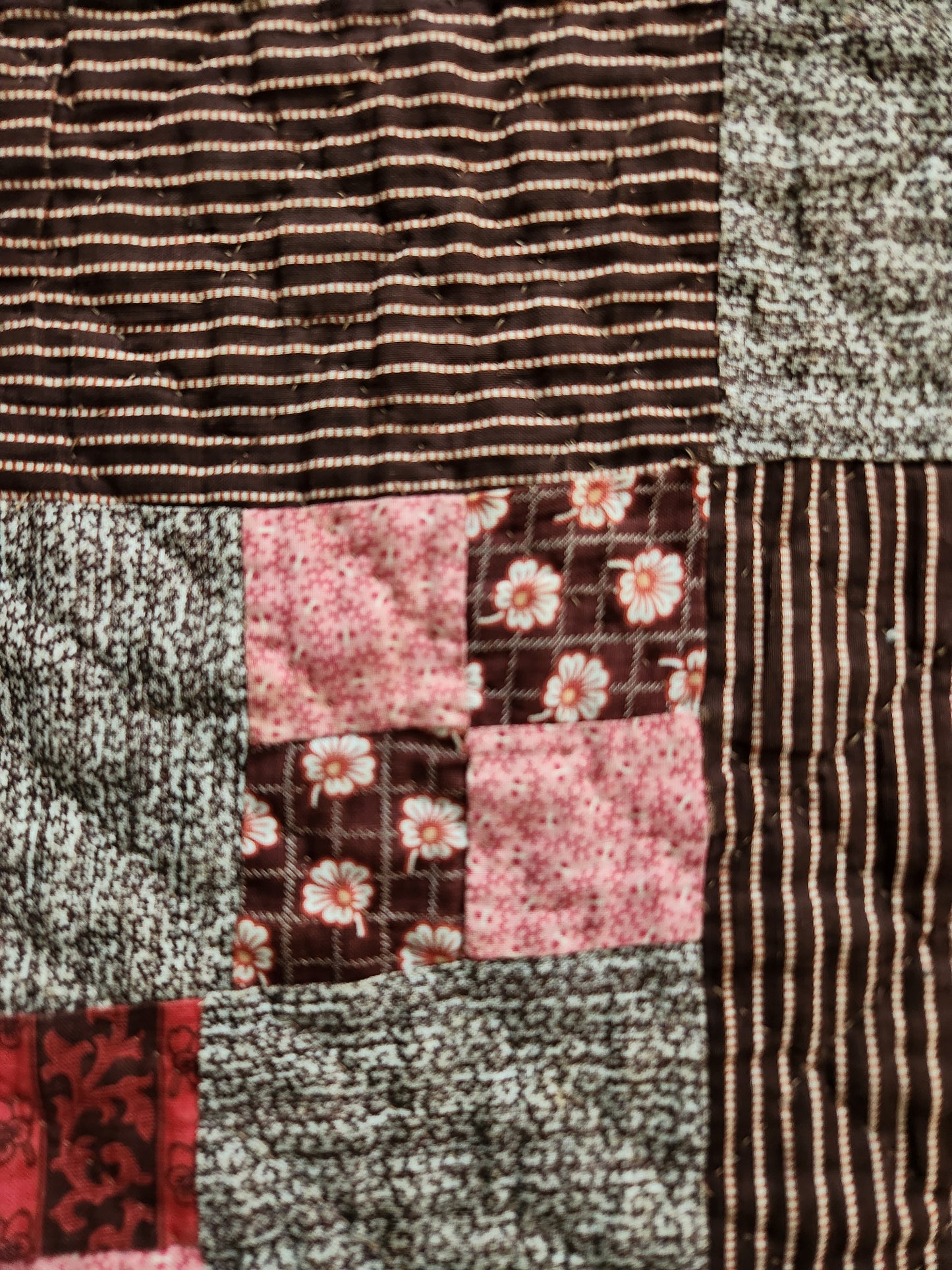 Antique Four Patch Quilt c1880