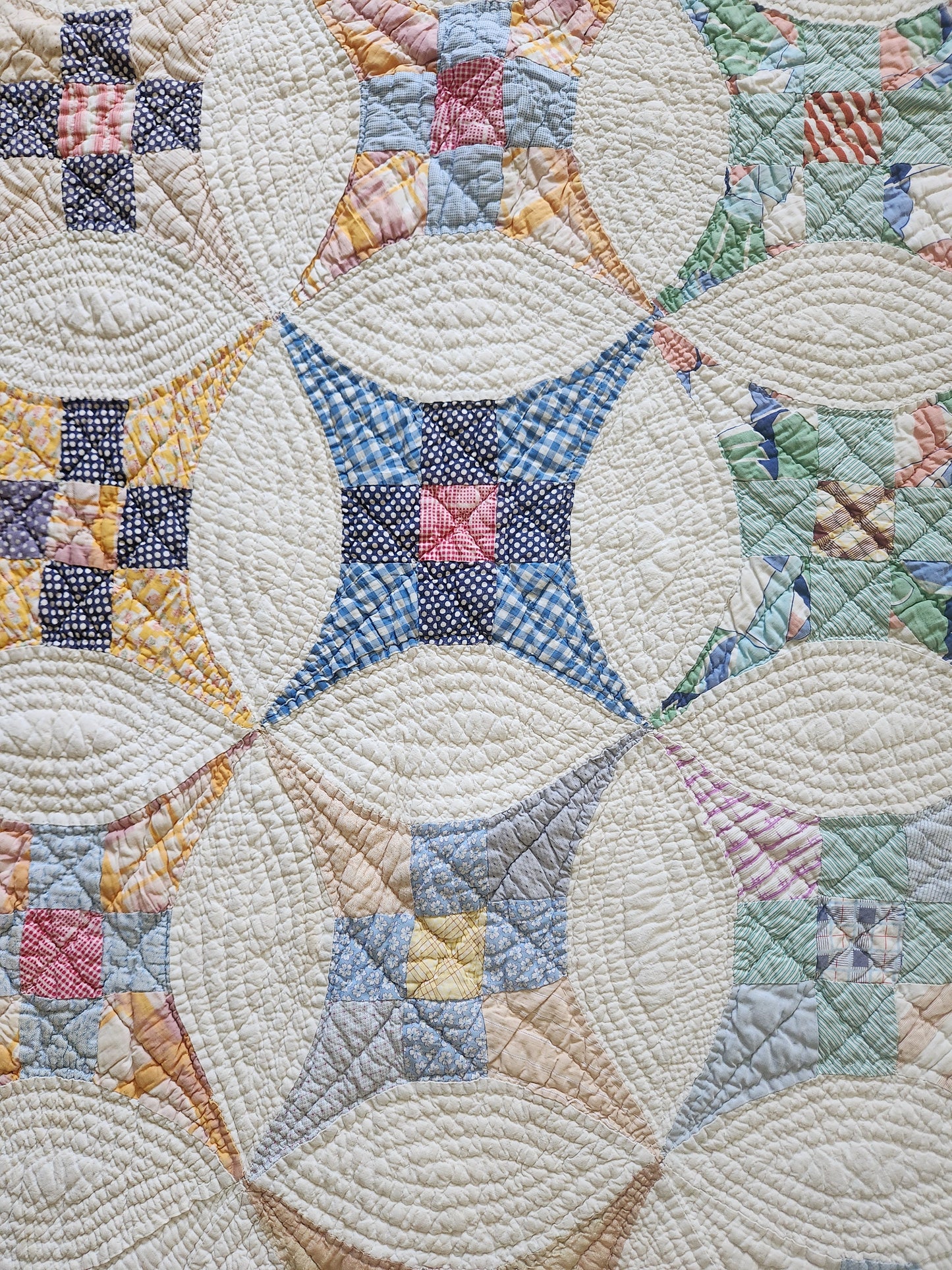 Vintage Improved 9 Patch Quilt c1940
